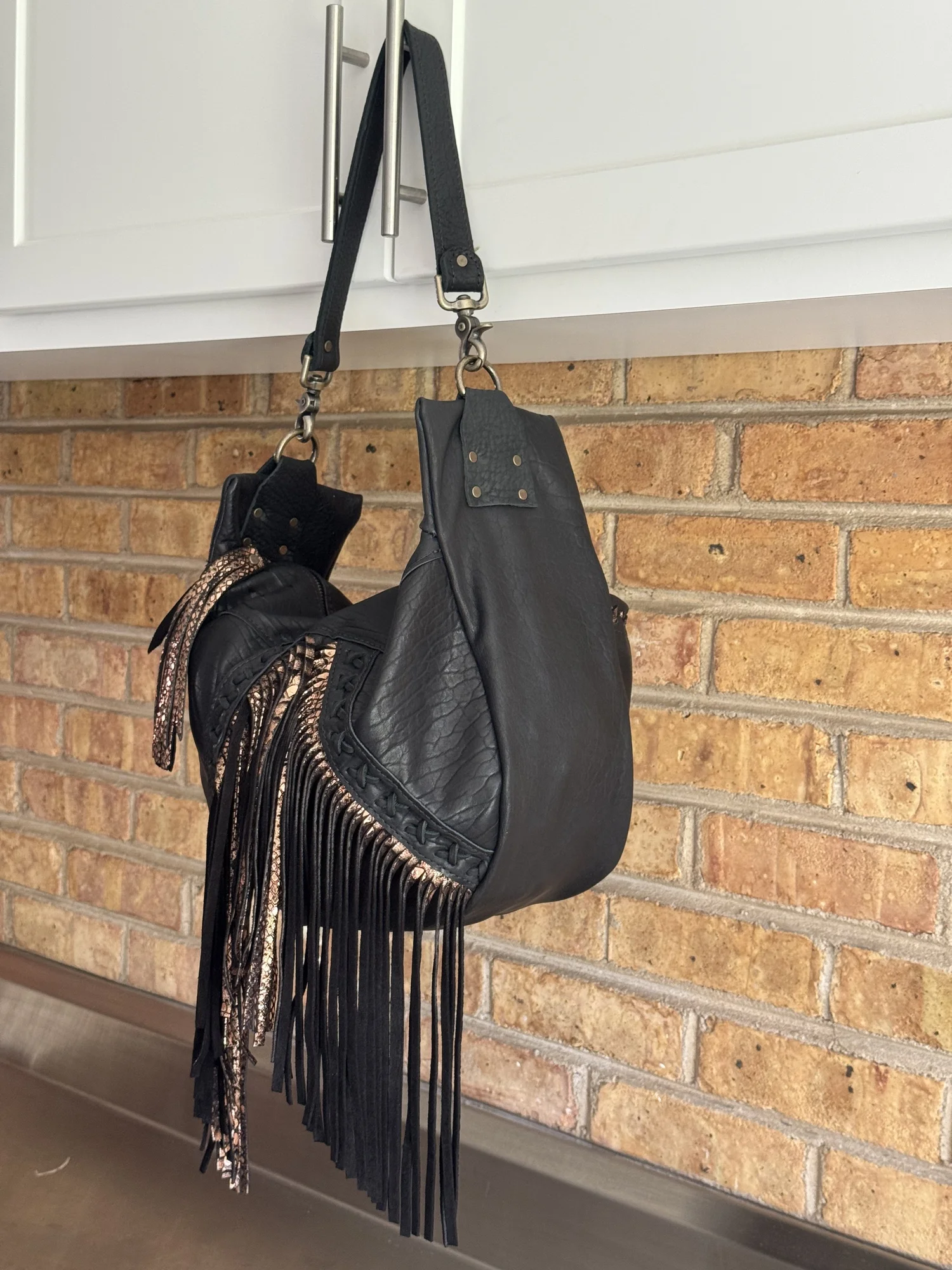 Design A XL Half Moon Shoulder and Crossbody Bag - American 