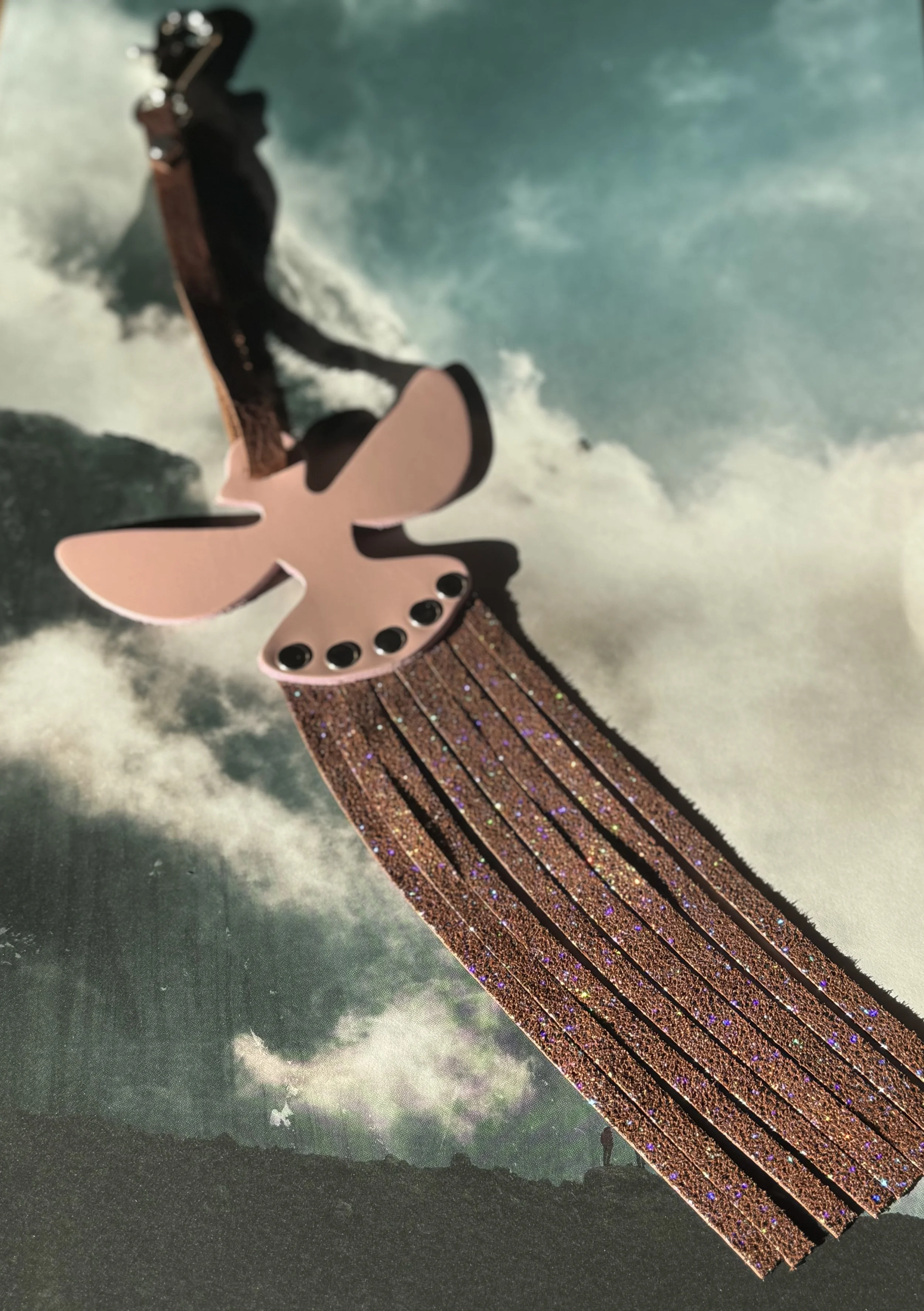 Leather Bird Bag Charm