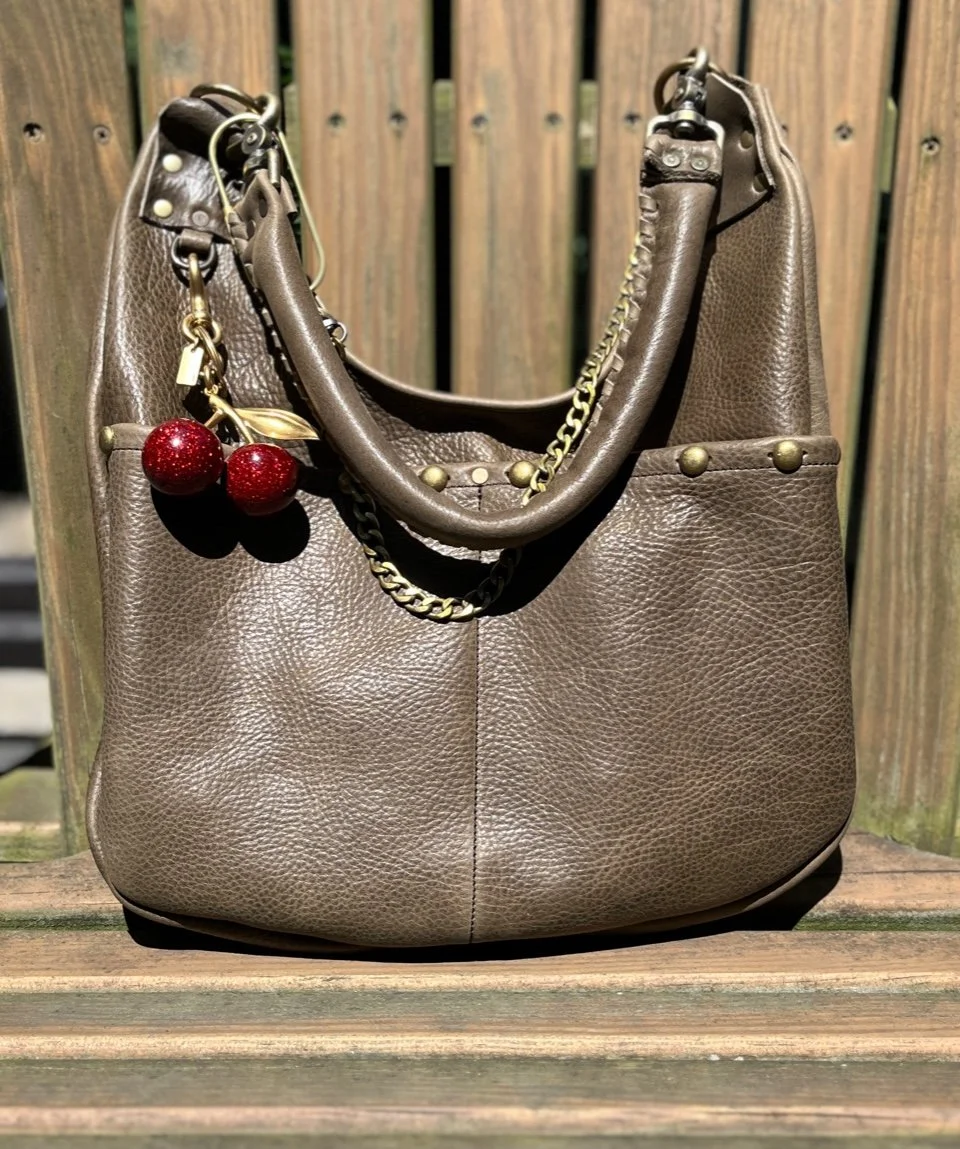 Clip On Puffy Leather Handle | Design Your Own