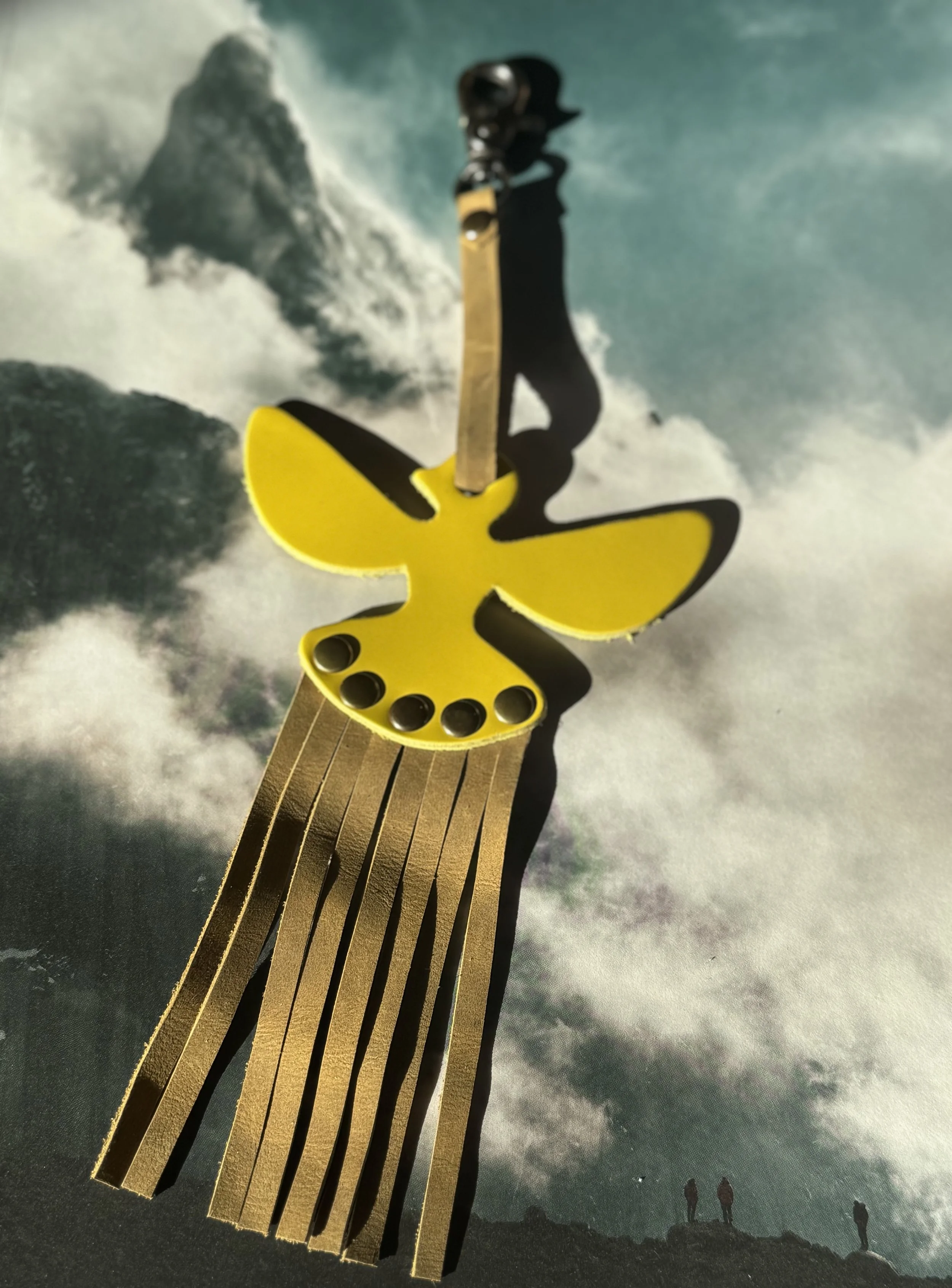 Leather Bird Bag Charm