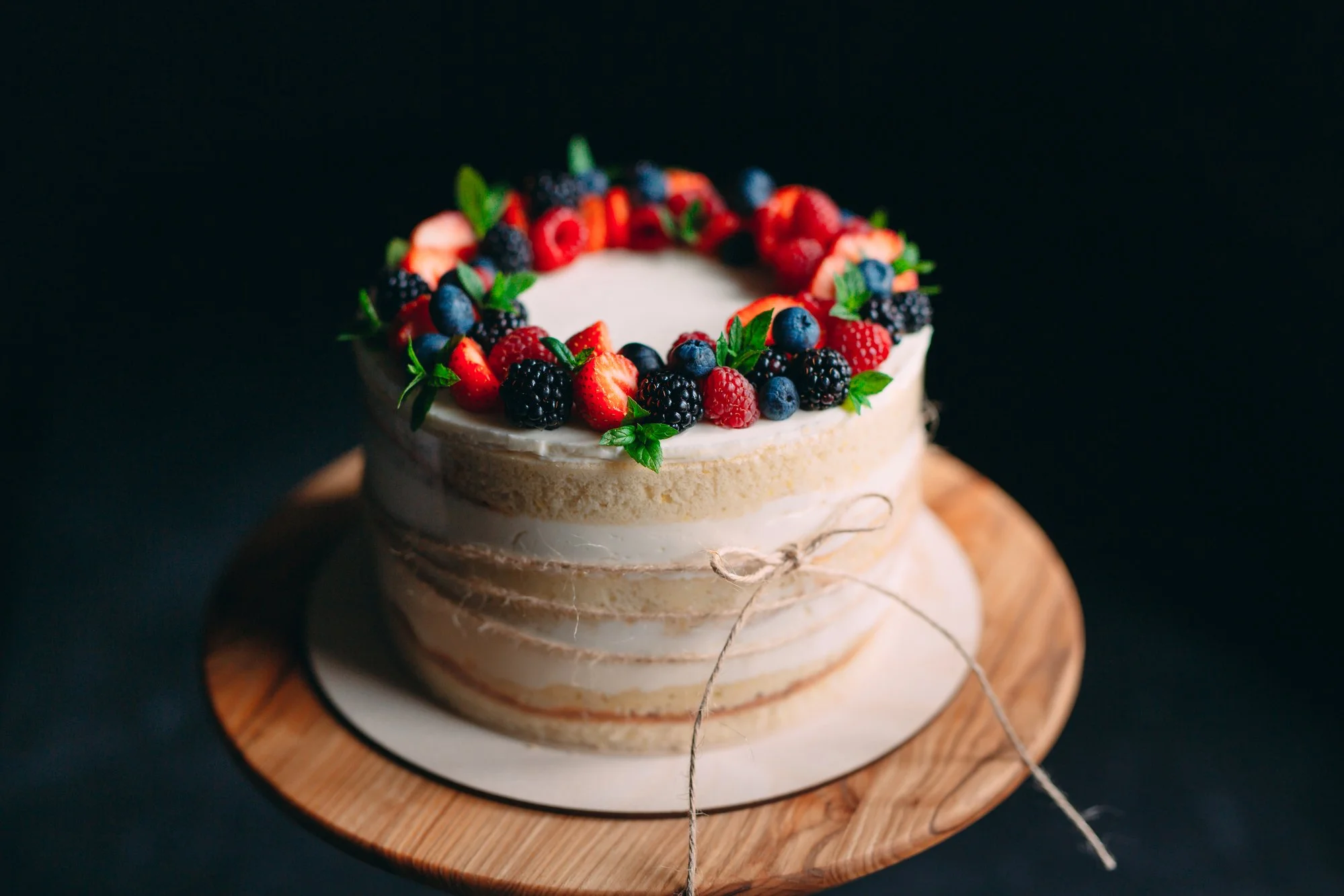 Honey Berries Cake