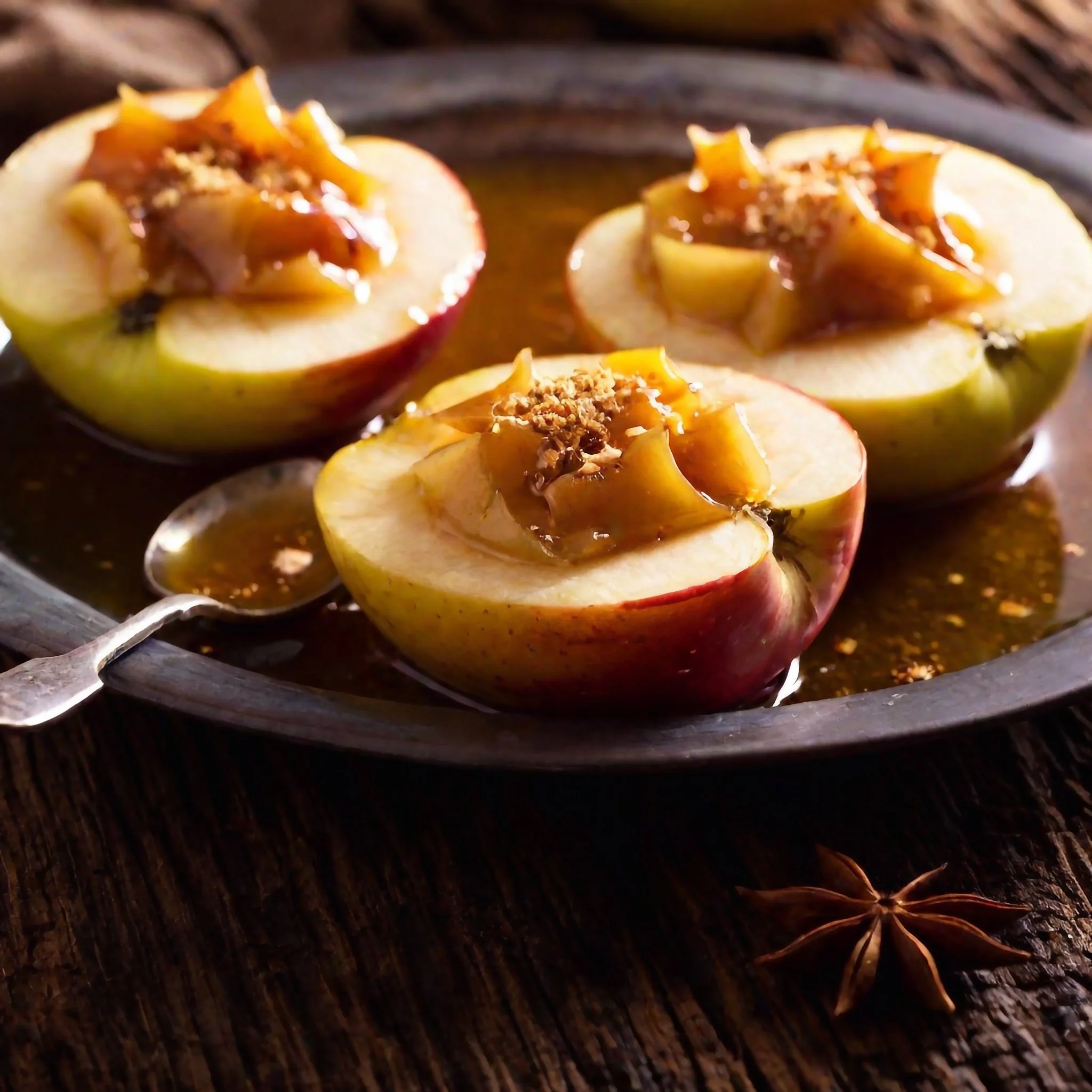 Spiced Manuka Honey Baked Apples