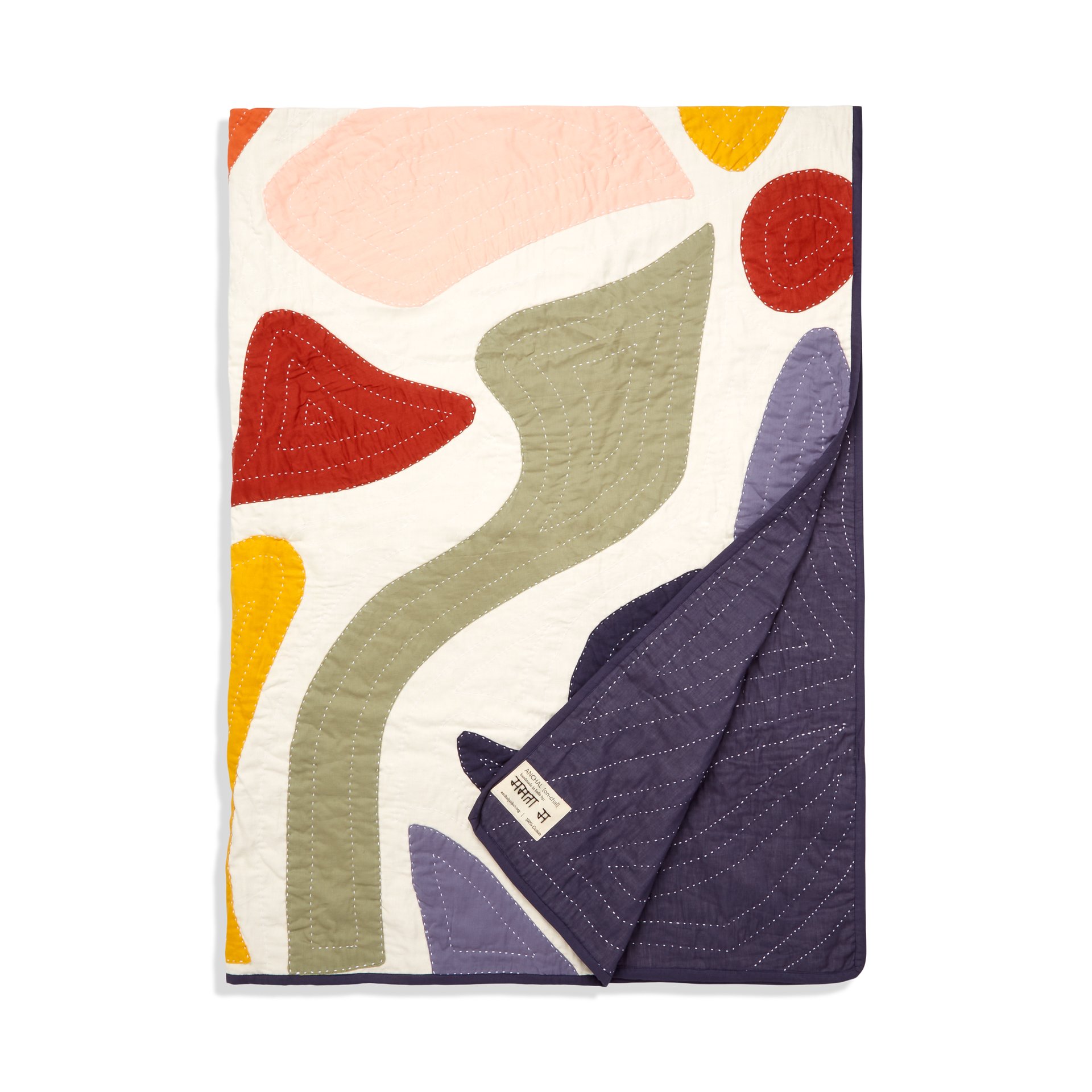 AnchalProject_Quilt_MulticolorShapes_Navy.jpg