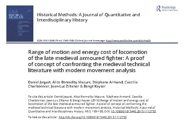 Range of motion and energy cost of locomotion of the late medieval armoured fighter A proof of concept of confronting the medieval technical_Page_01.jpg