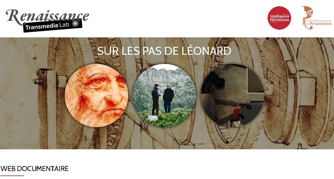 Following the steps of Leonardo da Vinci: webisode series