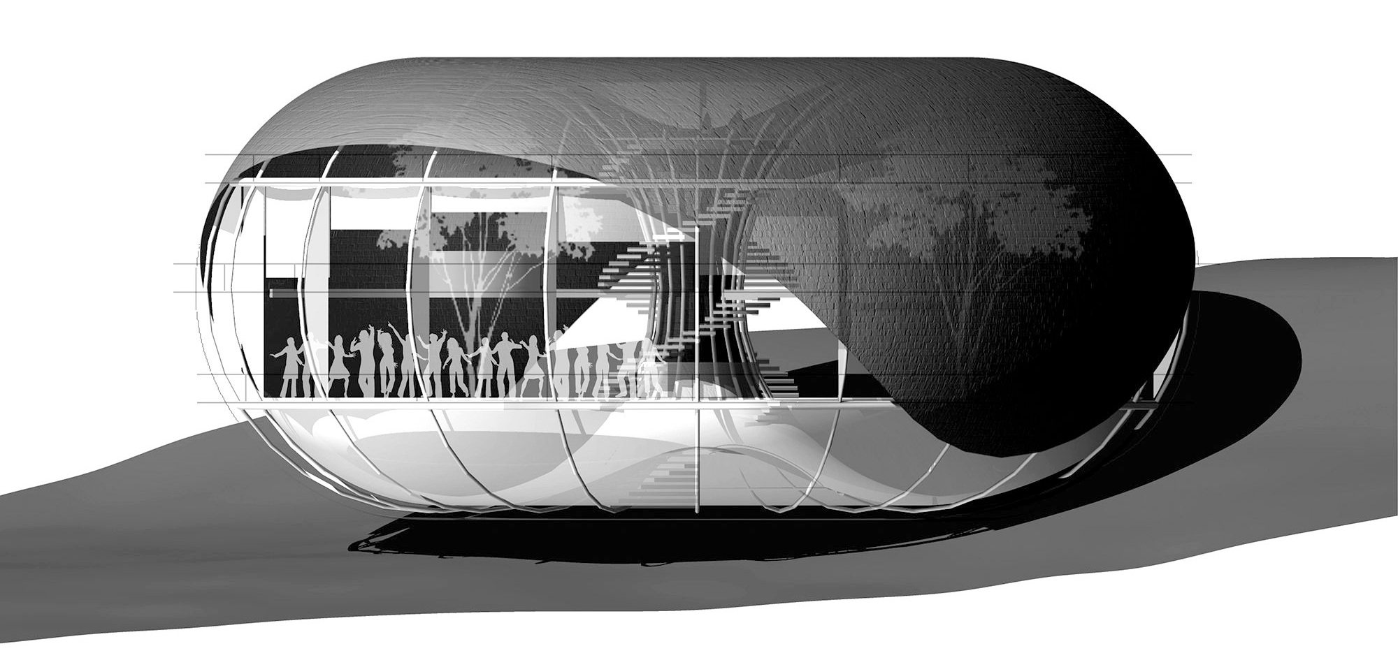Toroidal Flow ‘Yin Yang’ Studio House by Author, Architect, Artist Richard Conner.