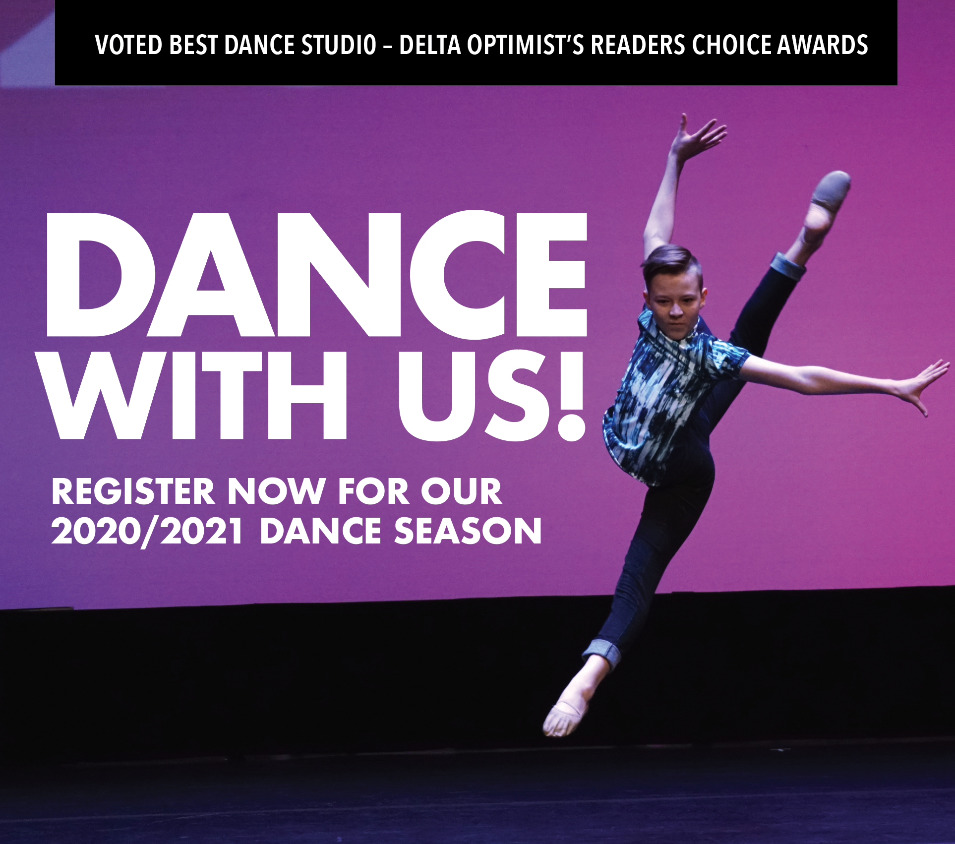 Register now for our 2020-2021 Dance Season!