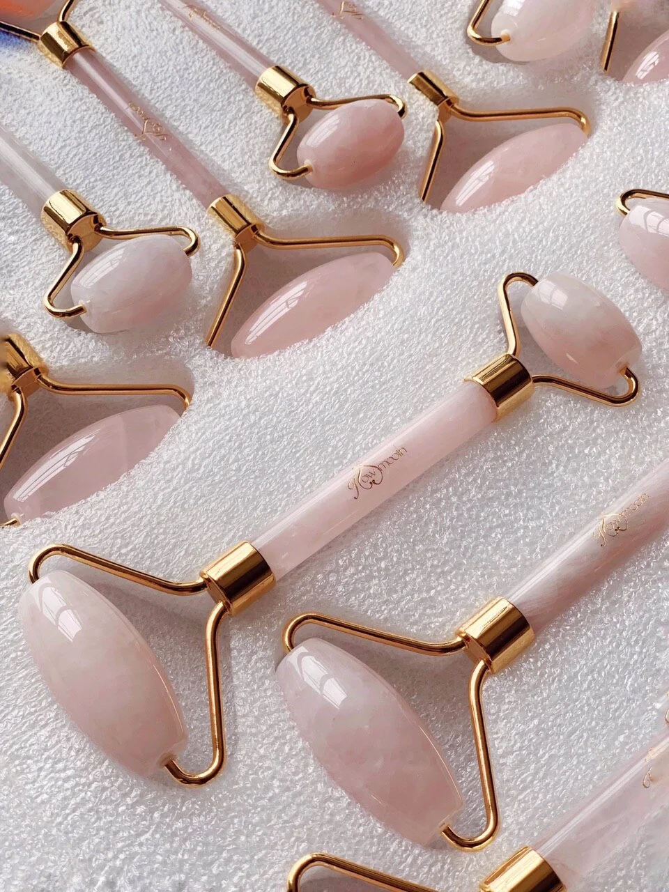 Rose Quartz Facial Roller & Gua Sha Stone Set (or individual