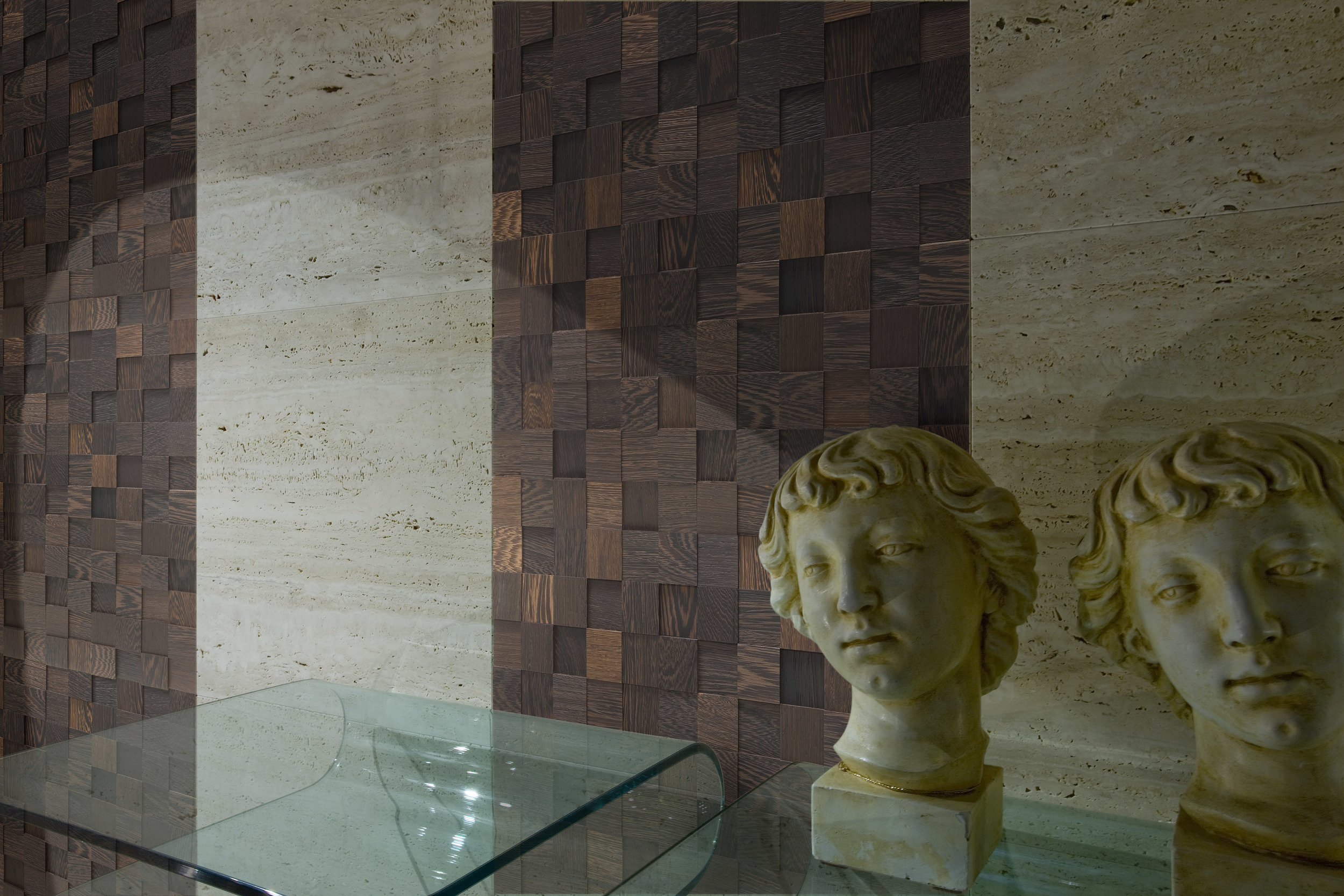 Mosaico D´Asolo 3D Wengè