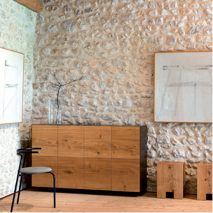 Oak 8 door sideboard