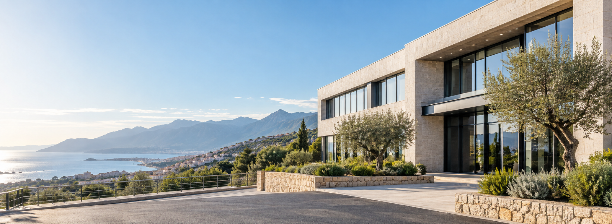 Bâtiment contemporain en Corse - expertise Technic Alarm