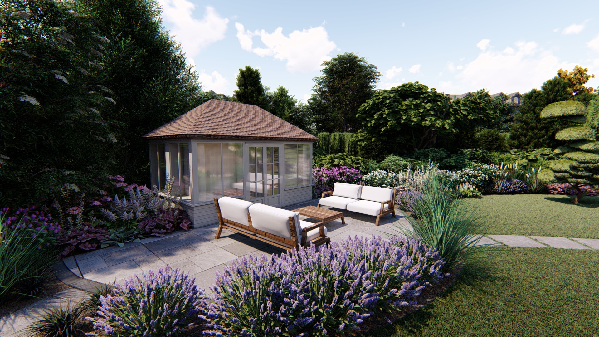 3d Visualisation for a Patio, Glasgow