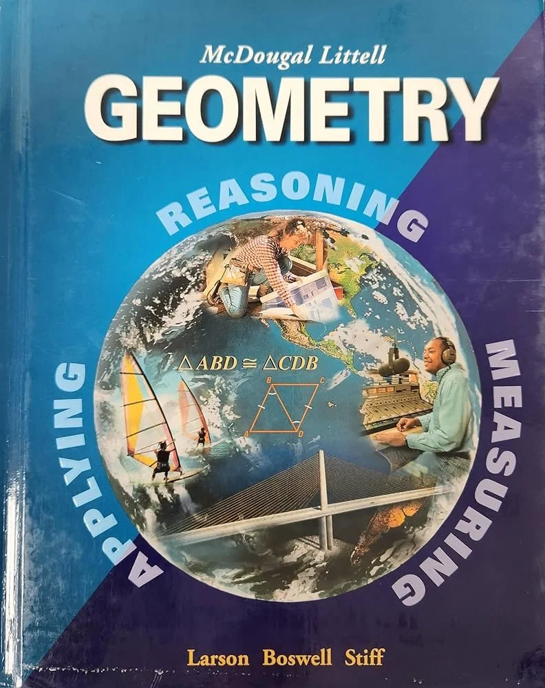    Geometry Textbook by McDougal Littell (Link)      Full Geometry Course Videos (Link)   