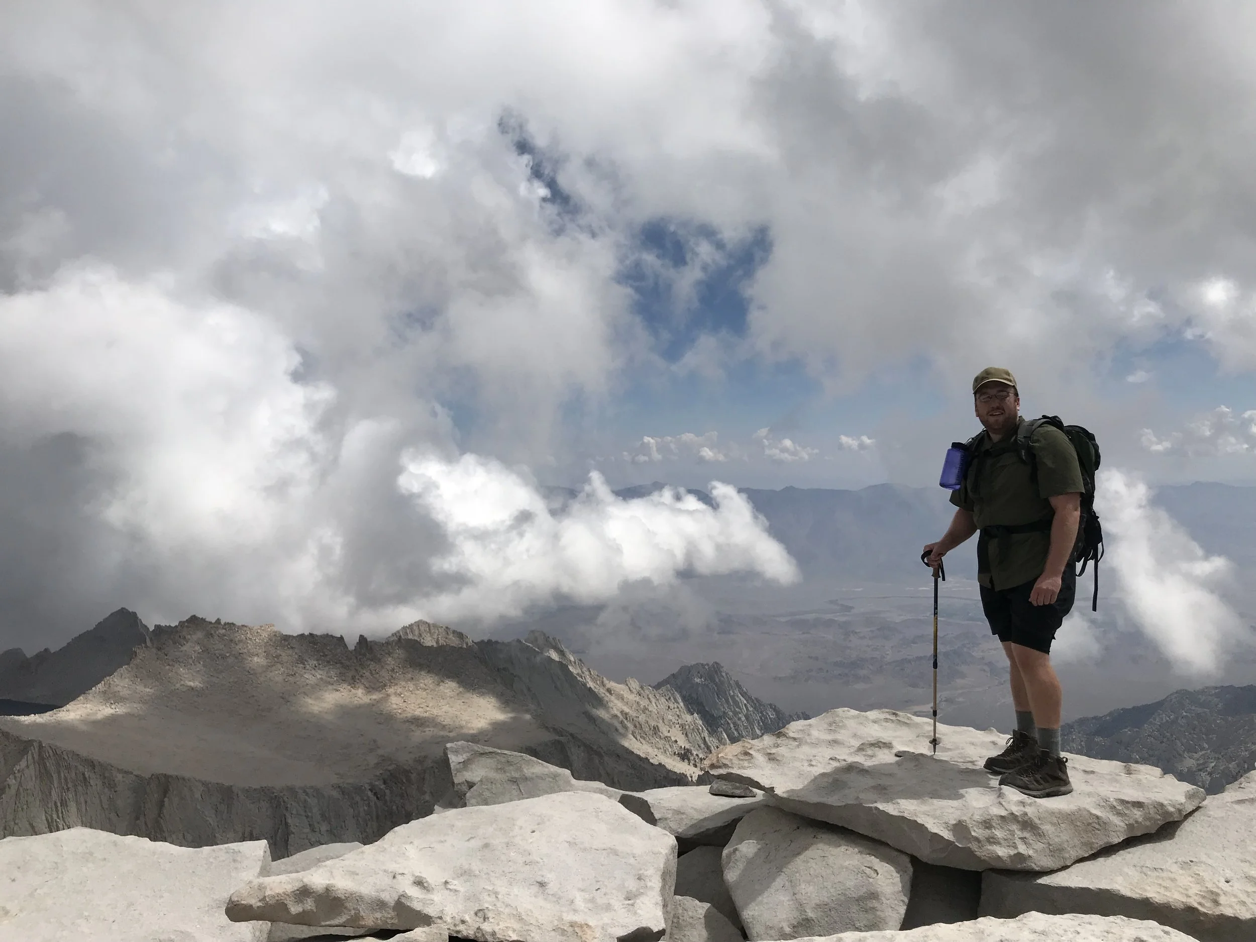  The summit of Mt. Whitney. Standing at 14,505 ft, it is the highest point in the contiguous US.  