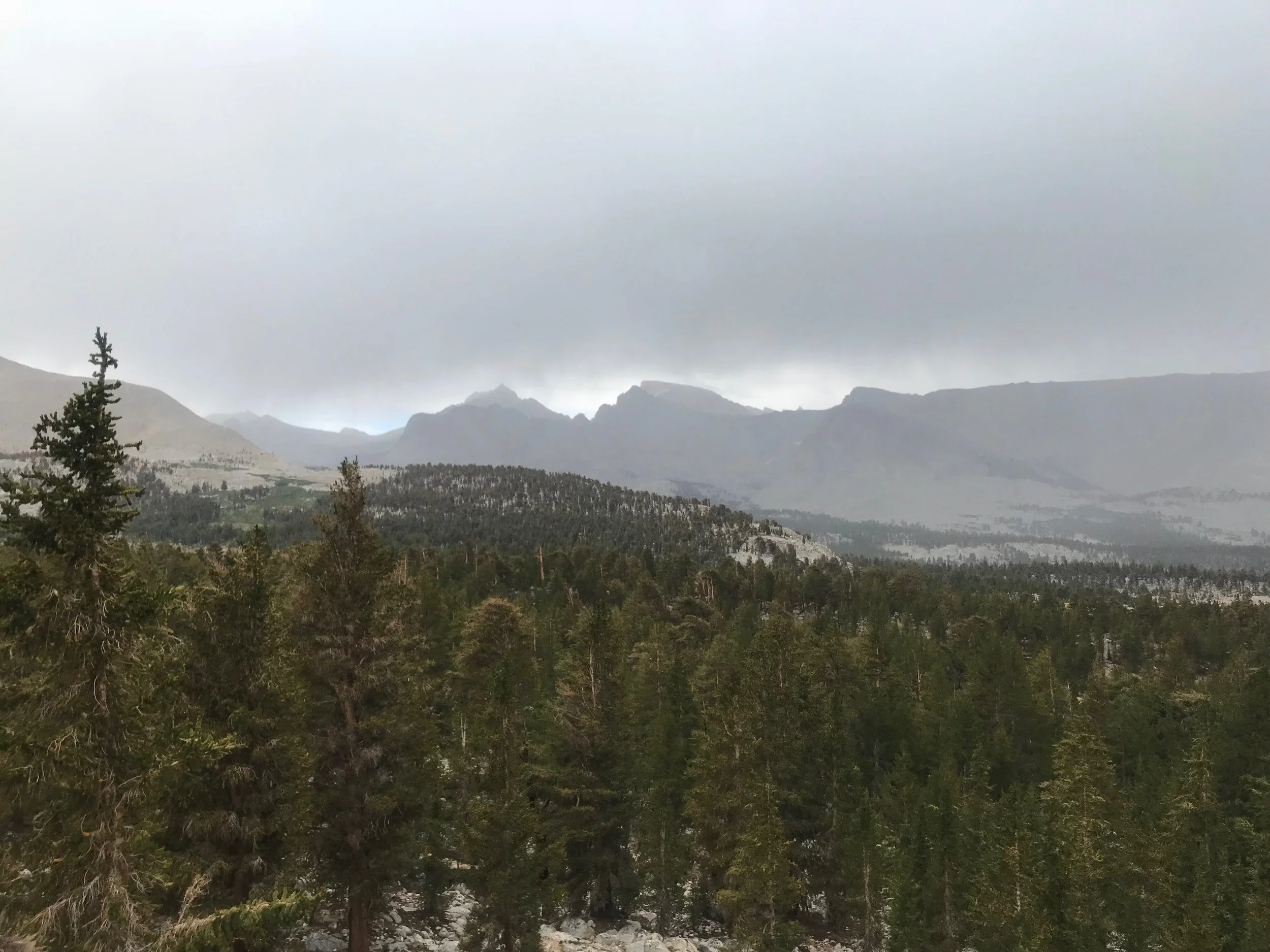 First view of Mt. Whitney.  