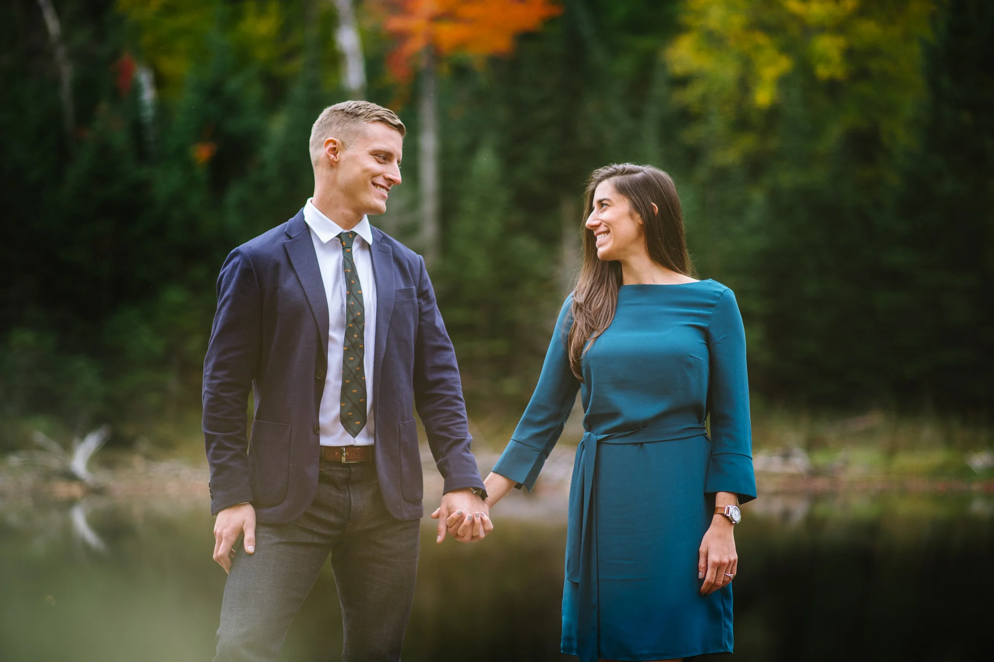 Nicole &amp; Nick // Adirondack Engagement Whiteface Mountain Portraits