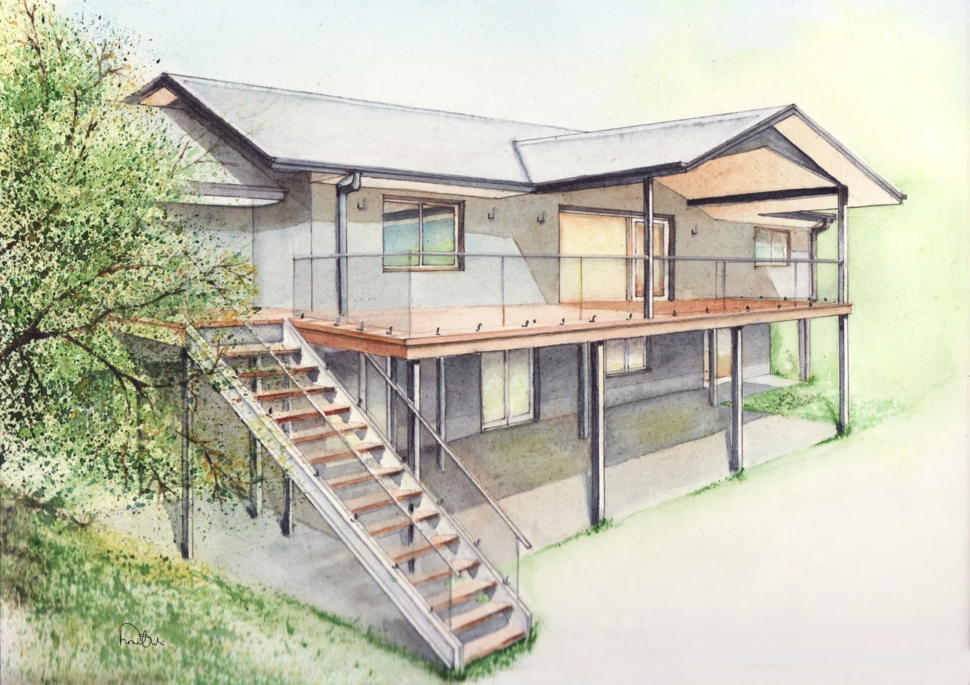 Blue Mountains family house