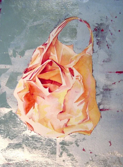 orange trash plastic bag