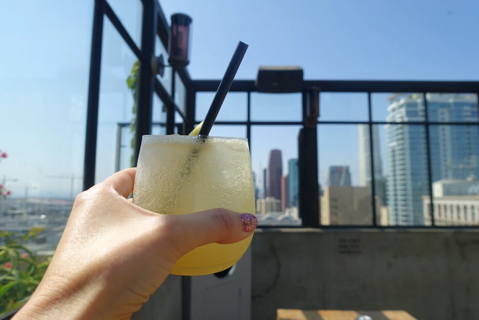 We tried to go to The Broad but the line to get in was 45 minutes, so we used that time to drink cocktails and hip beer on the rooftop at Ace Hotel in DTLA.