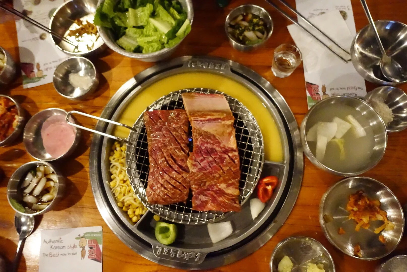KBBQ in Koreatown at this place called Kang Ho-Dong Baekjeong who own 678 in Sydney. K-Town has now been ticked off the list!