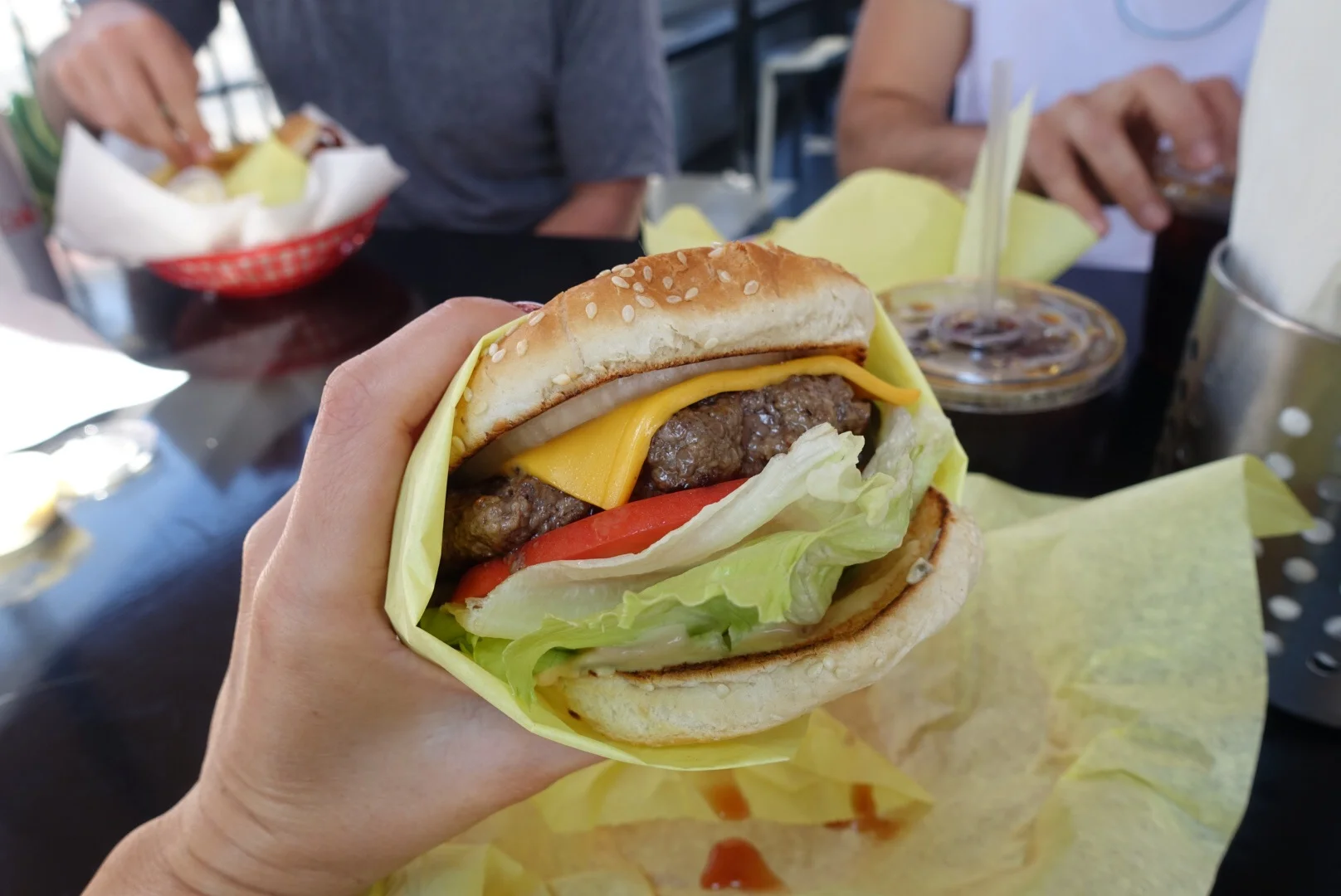 Headed to The Oinkster in Hollywood for some classic burgers with Adam's music friend Craig. We managed to resist fries and just go with a burger, which took a lot of will power. Congratulations to us.