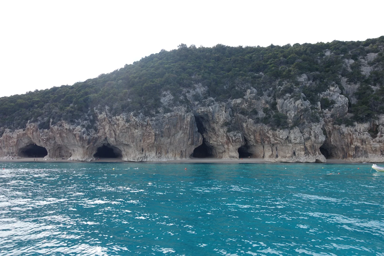 The caves of Cala Luna.