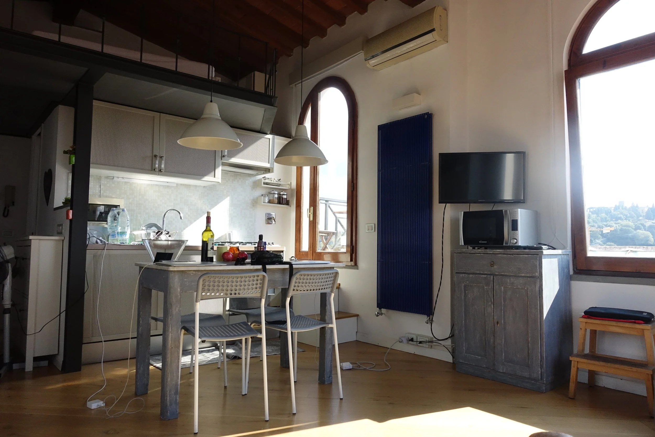 Our little Airbnb haven that overlooks the city from all sides. We feet were sore and we had no plans to leave again after that 18km walk.