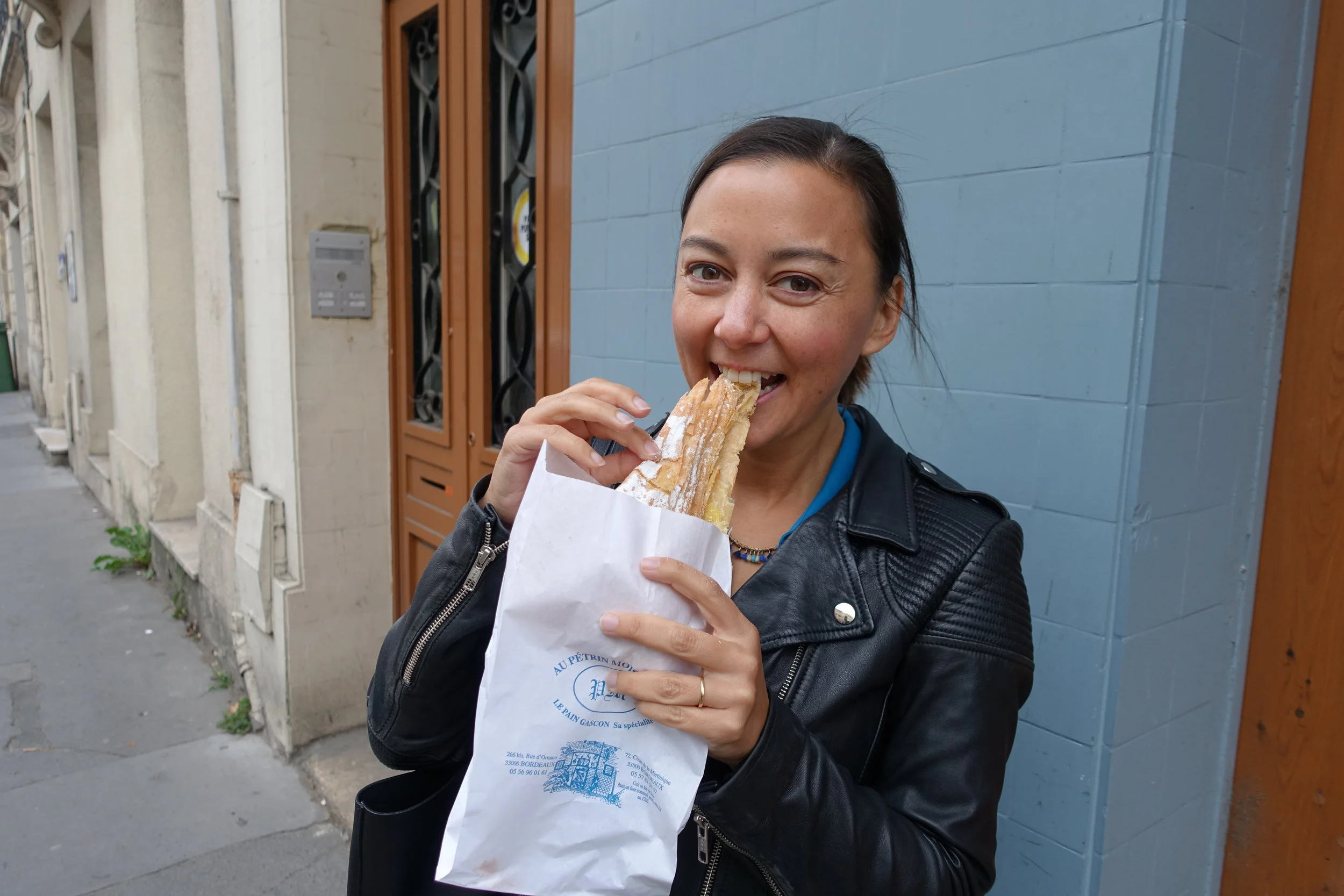 I just pointed at a pastry and went with it. This was filled with custard cream and was so flaky I kept finding bits of pastry the folds of my top (and, if we're going to be honest here), inside my top hours later.