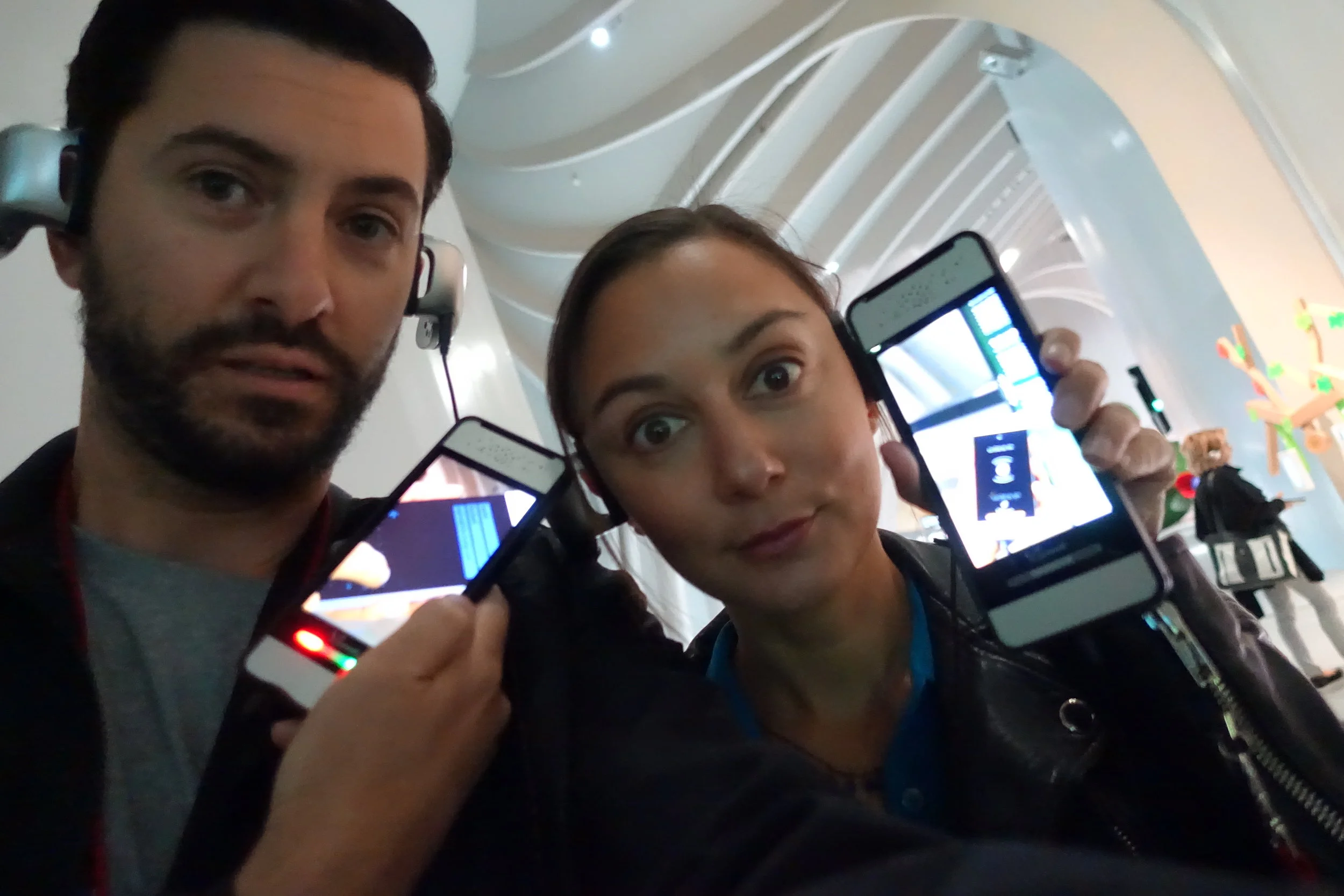 You wear these headsets throughout the exhibition and you can scan different things to learn more. I made this sound really boring, but it was actually really cool and we could have easily spent more than two hours in here.