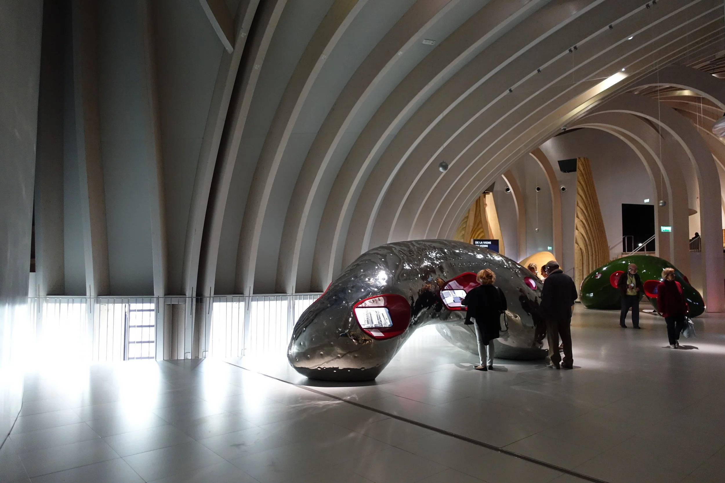 Interactive pods inside this crazy room.