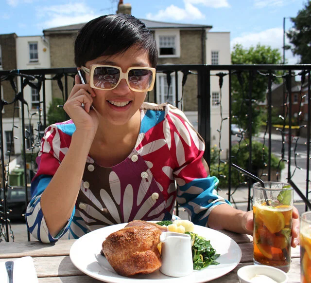 Mandatory Sunday roast with Jen and a Pimms.