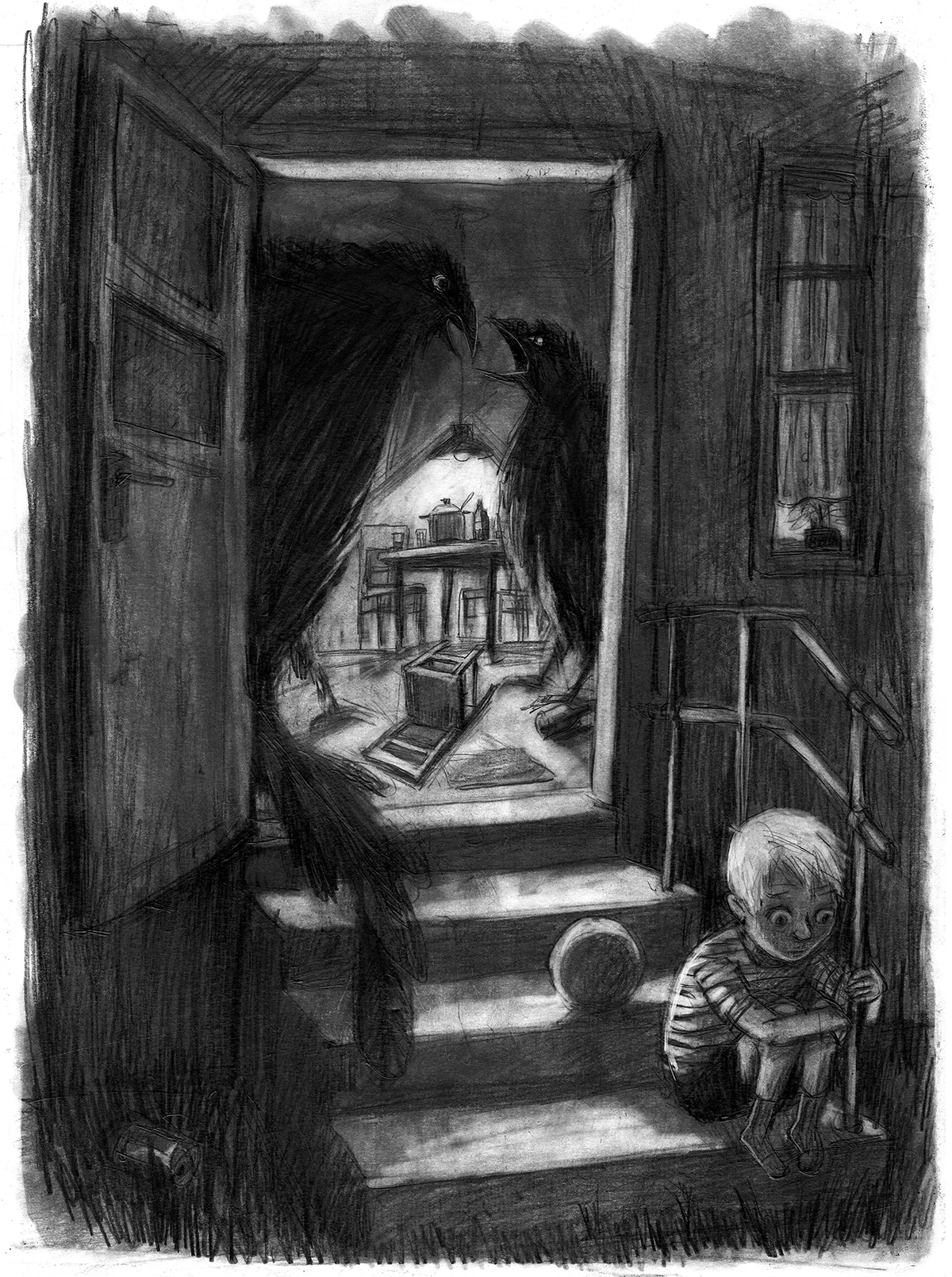 Illustration zu "Ohne sicheren Hafen", BISS, München, 2015