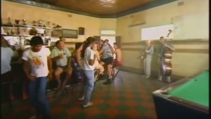 The Let's Dance video clip shot in the small western New South Wales town of Carinda.
