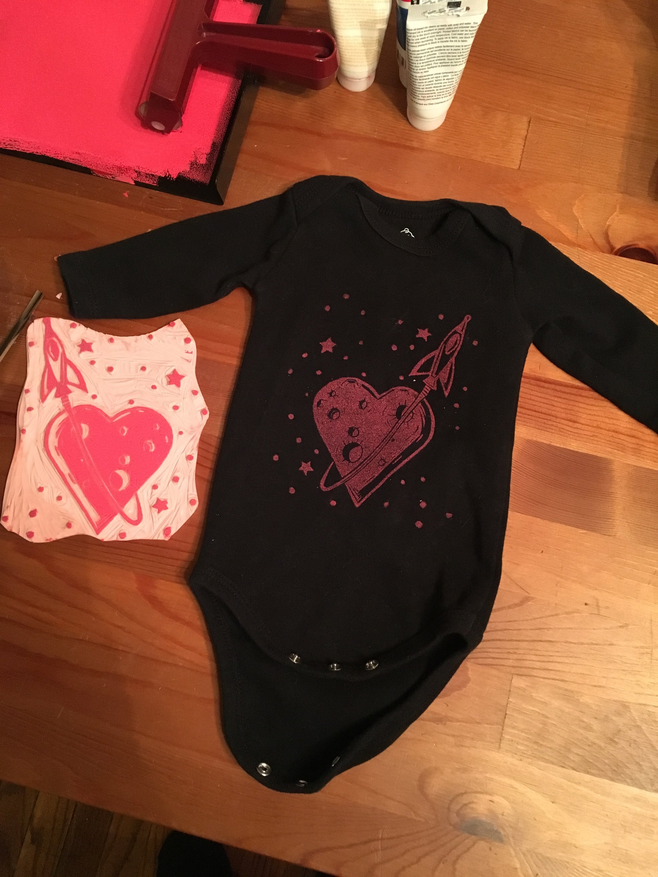 Heart Shaped Moon Onesie.