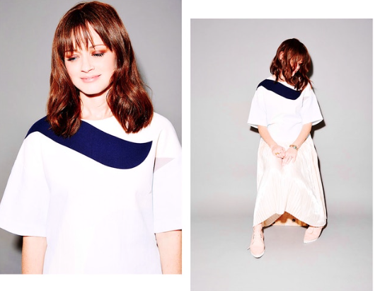 Styled Alexis Bledel for NYLON .
