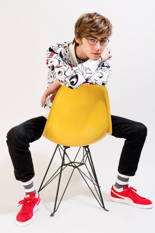 Styled Miles Heizer for NYLON