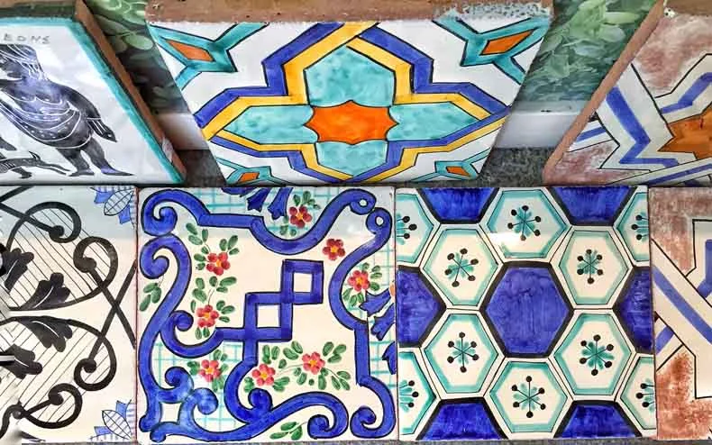 More beautiful tiles in Ravello.