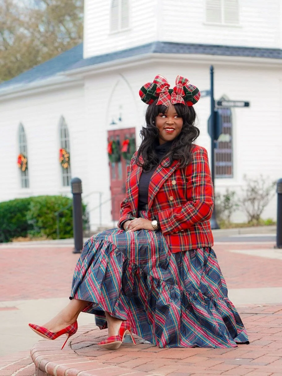 Christmas Is Definitely About Being Too Much! 

Who said you couldn&rsquo;t wear all your tartan pieces at once!?! Shoes ✔️ Skirt ✔️ Jacket ✔️ Ears ✔️

Link in bio&hellip;.

&bull;
&bull;
&bull;
&bull;
&bull;

#tartan #disneystyle #disneychristmas #m