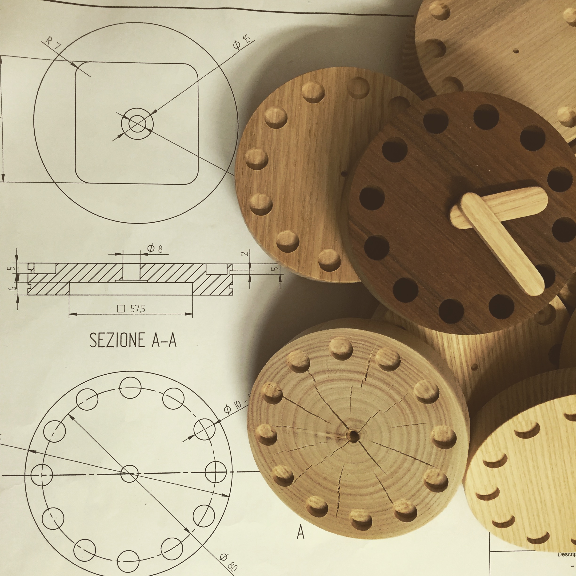 Clock face crafting of our clocks is all handmade and carefully follow the initial project.