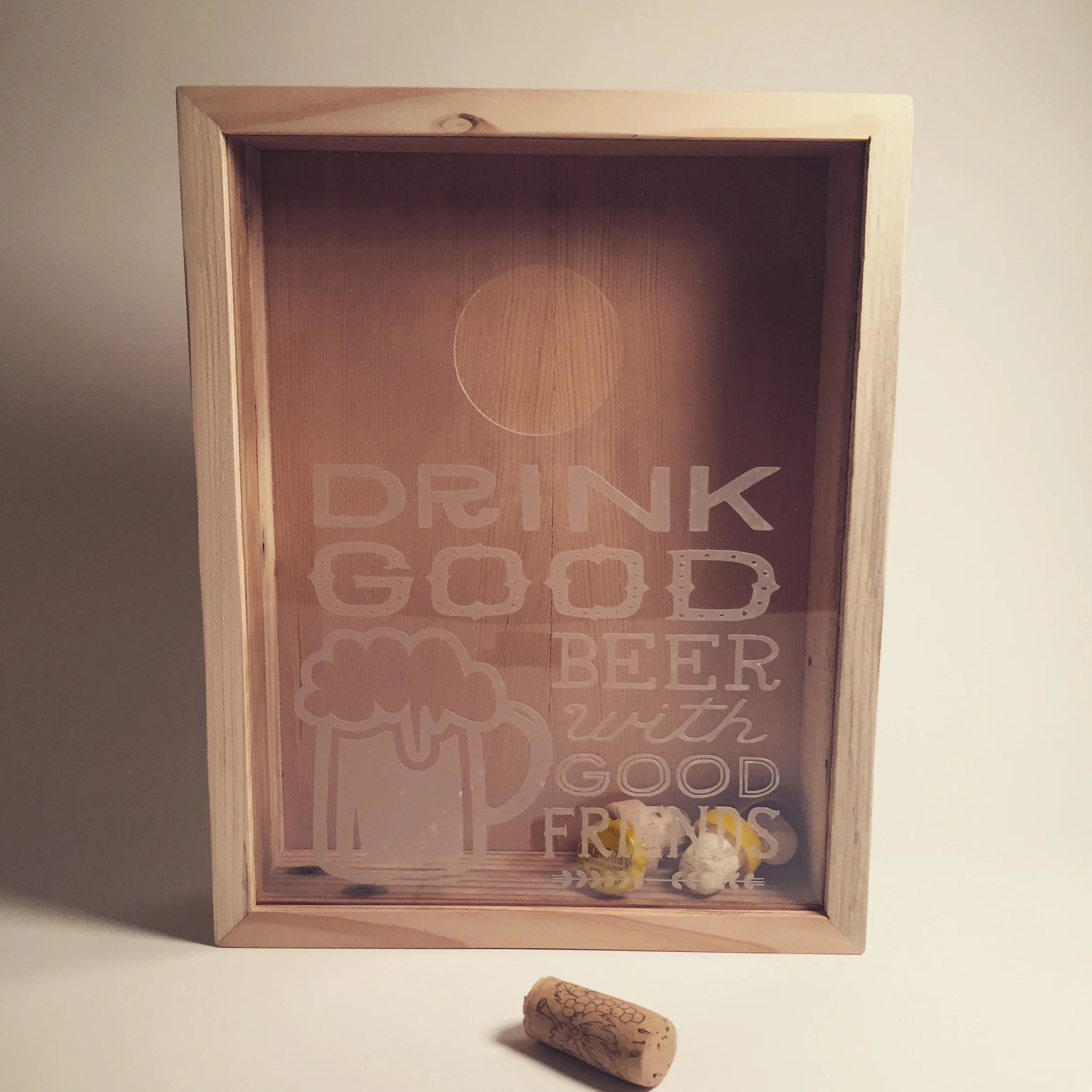 Cork collection box