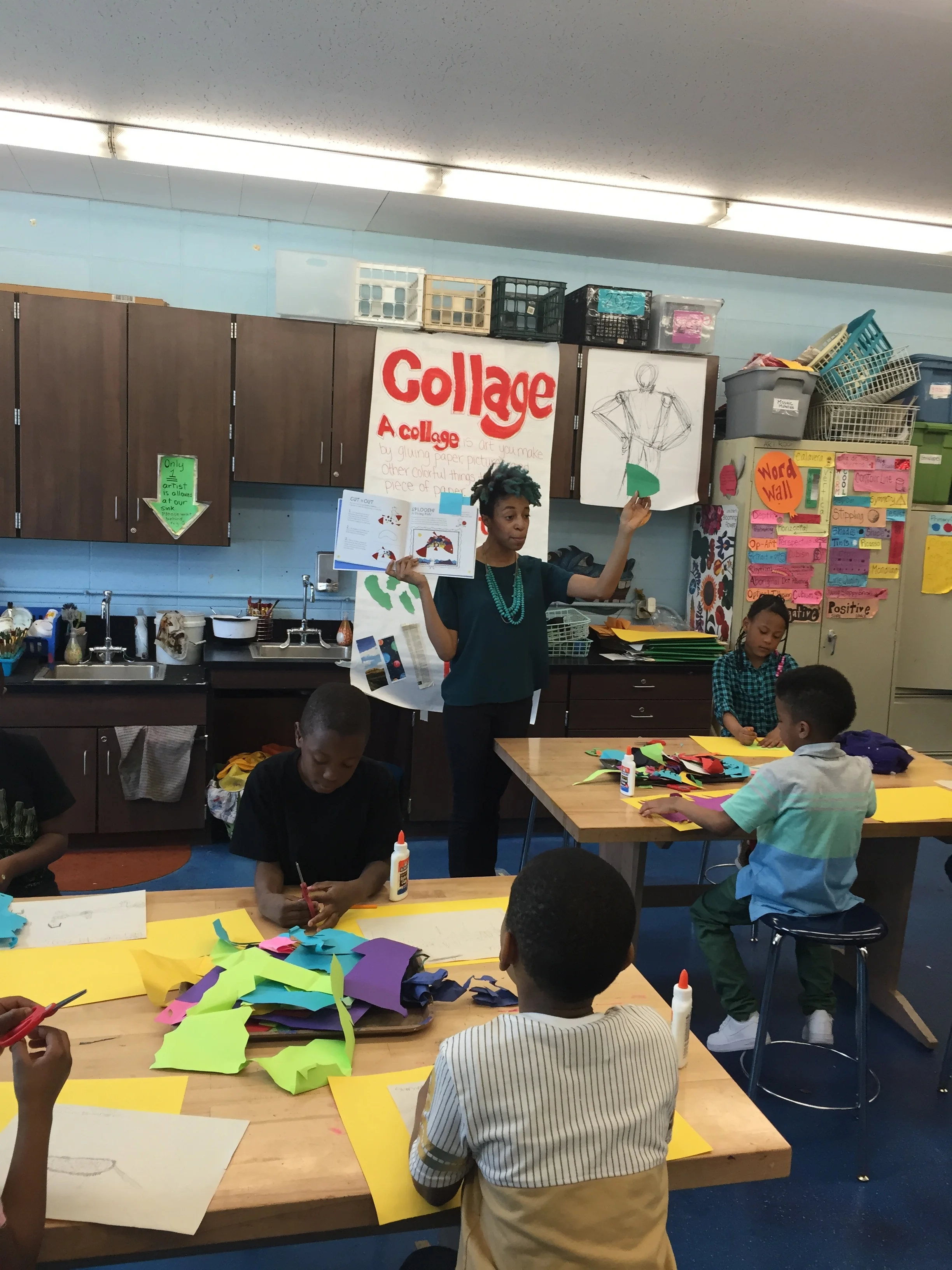 Collage Monsters, 1st Grade