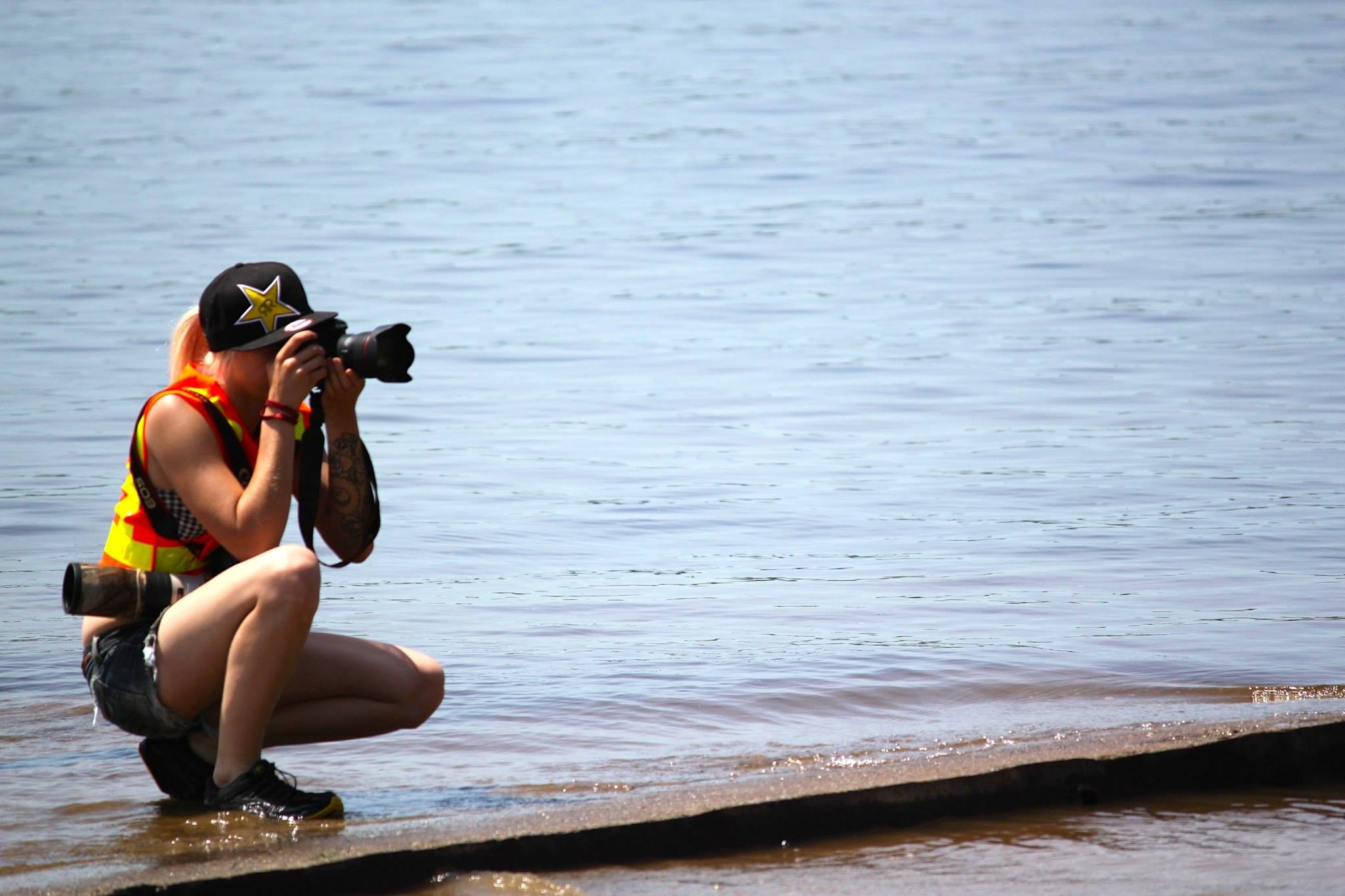 Photo credit to my friend Jessica Graham who captured me while shooting Ontario Watercross Racing action in 2015
