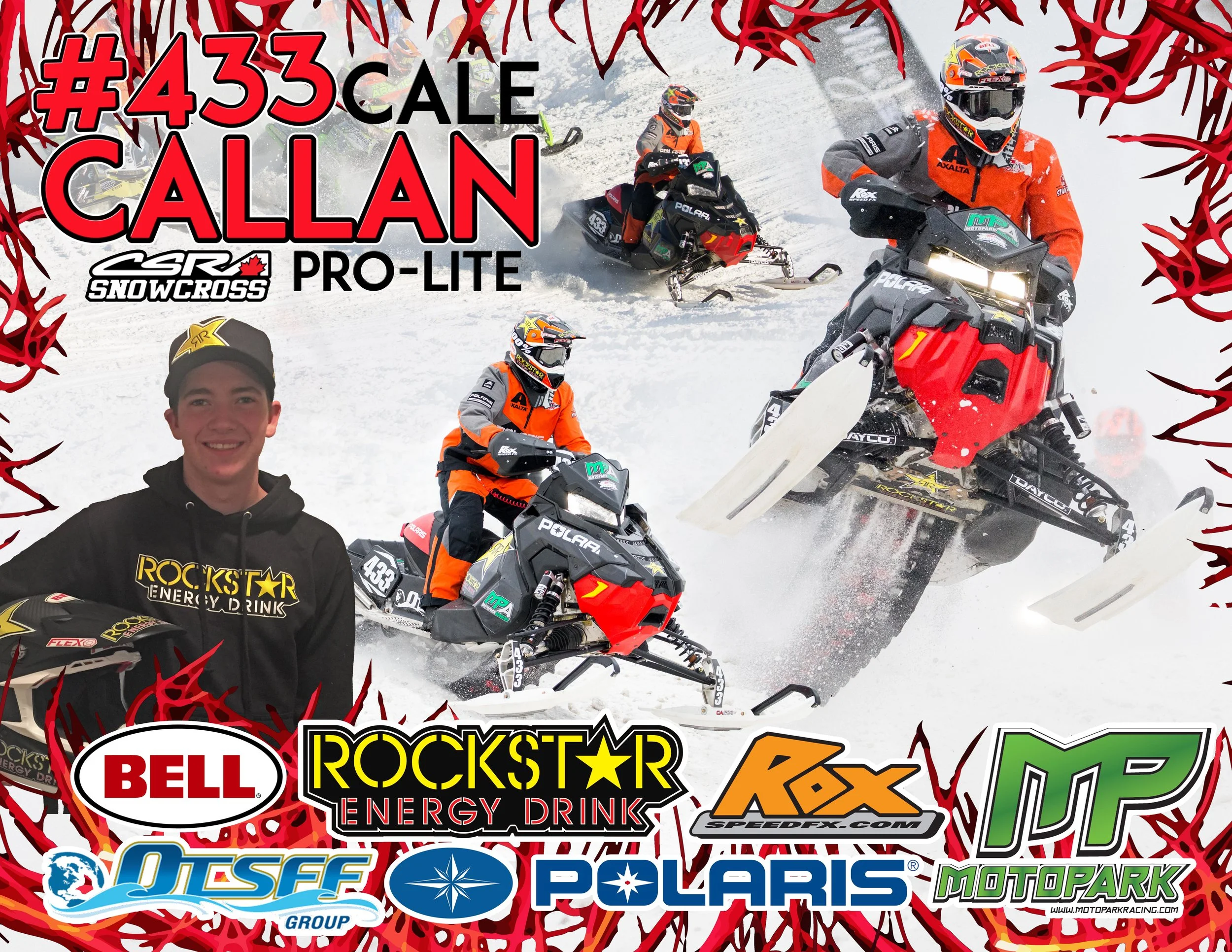 Cale Callan #433 Pro-Lite CSRA Snowcross