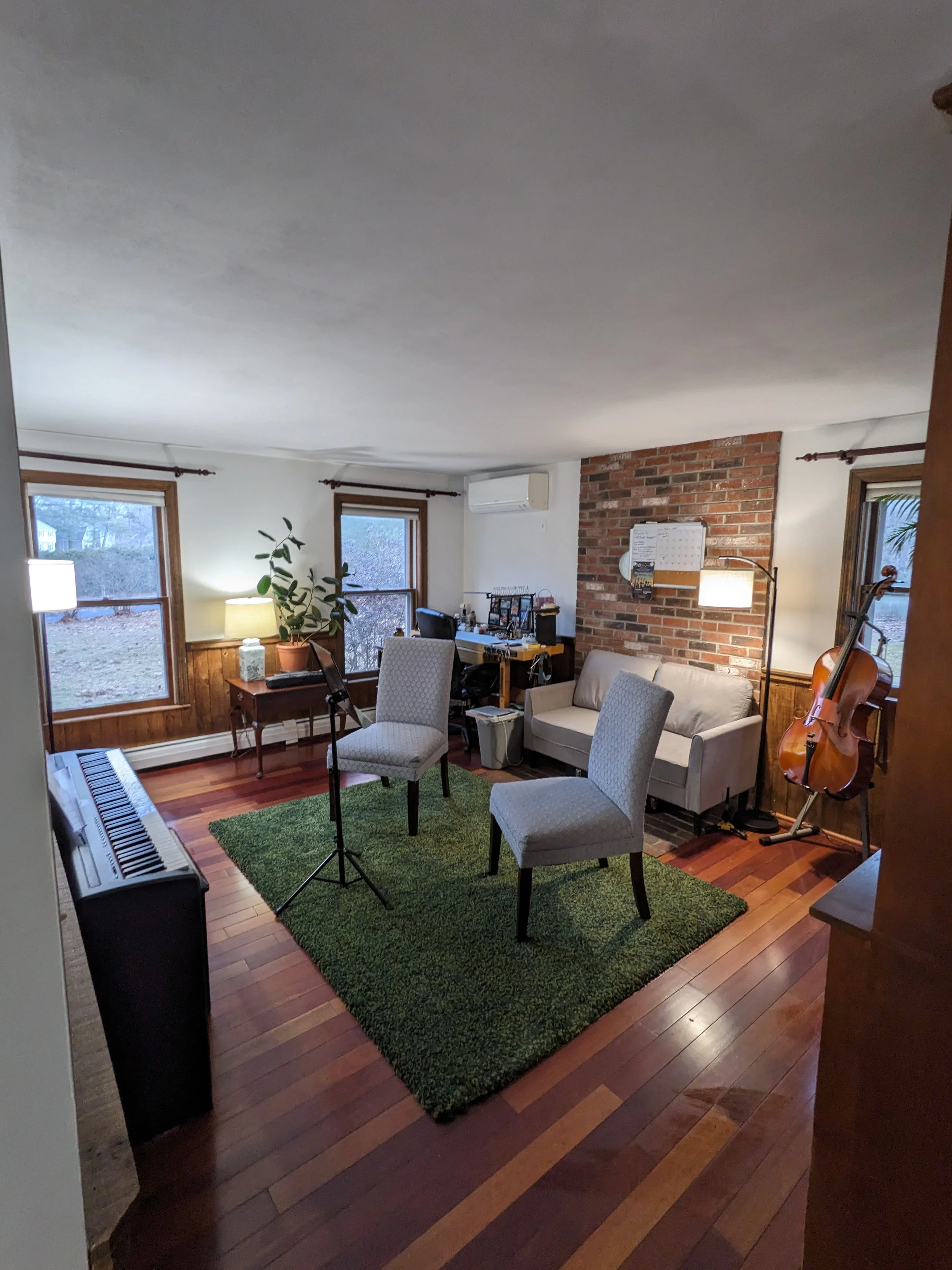 Music lesson studio at AB Music School in Merrimack, NH