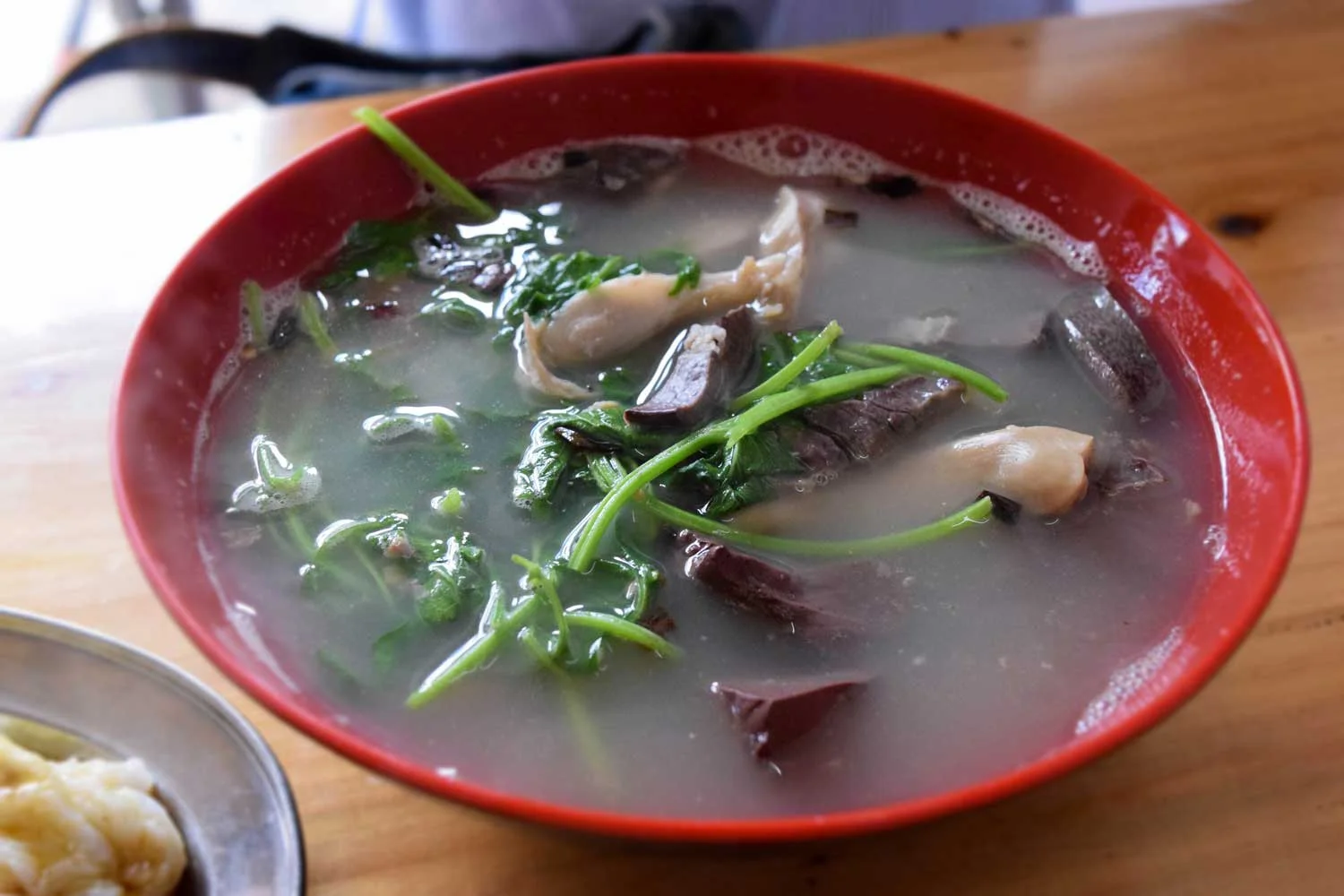 Offal soup with Chinese motherwort