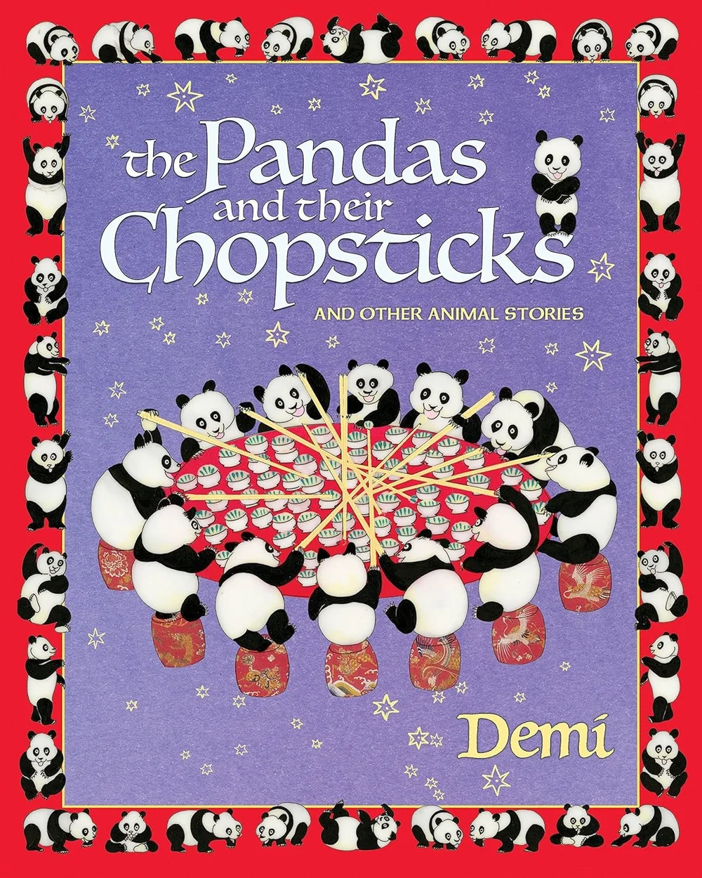  “Eating bamboo shoots with chopsticks three feet long? Impossible, you say. Not if you are a playful panda and learn to share and work together with your friends!” 