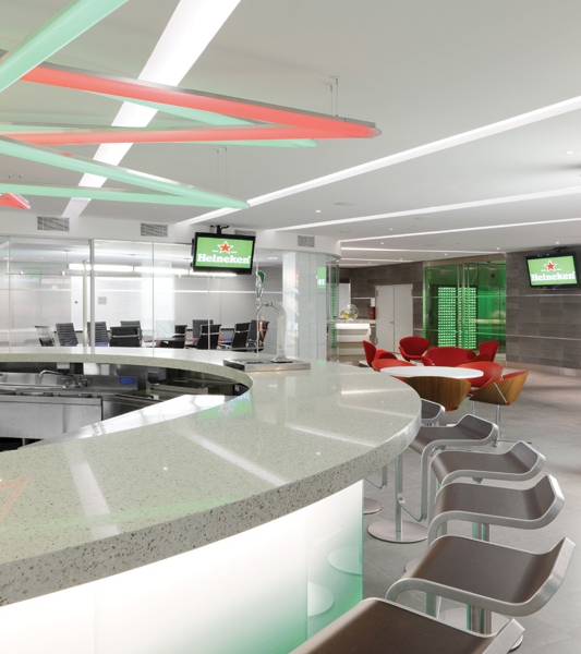   Heineken Offices   Reception, Bathrooms, Hallways and all the Stone Tops. 