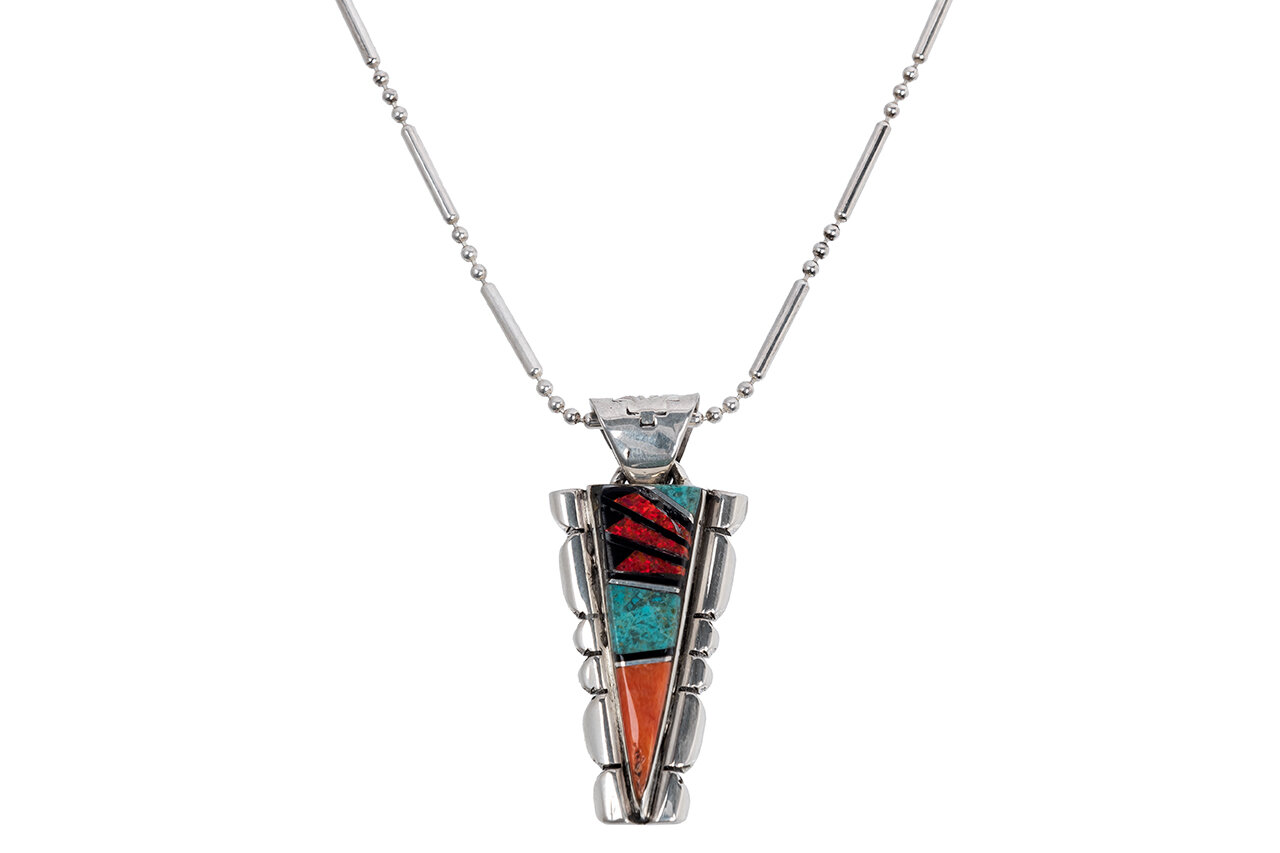 Red Mountain Inlay Necklace