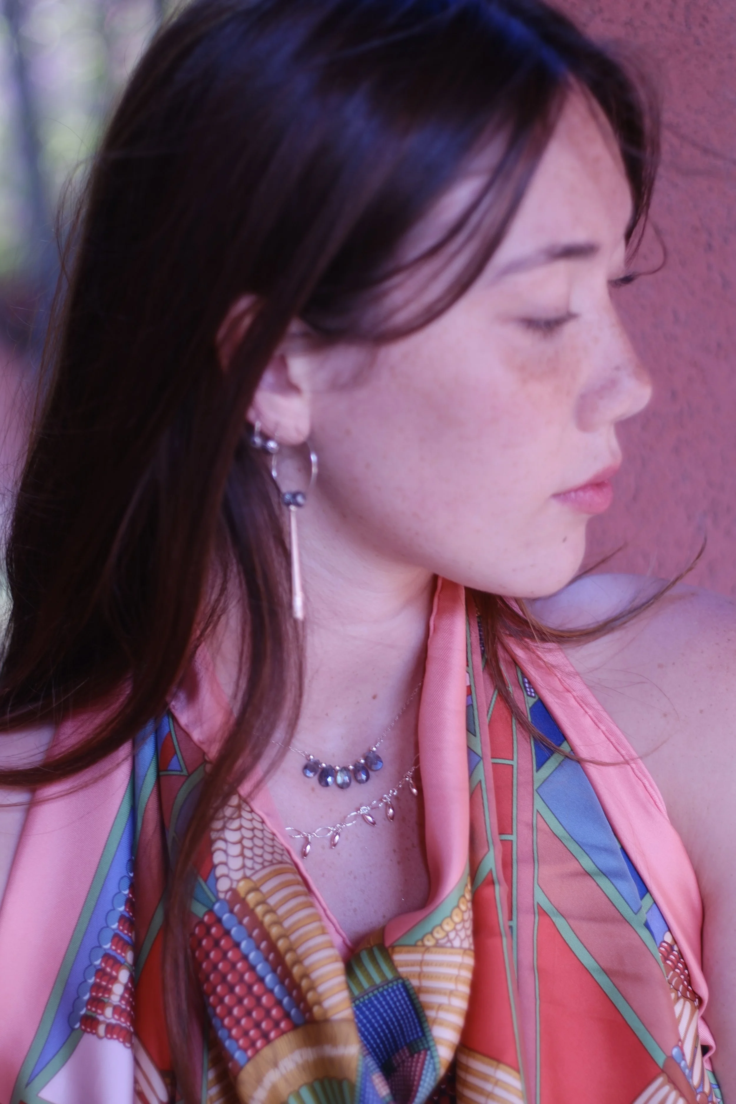 Labradorite Raindrop Necklace