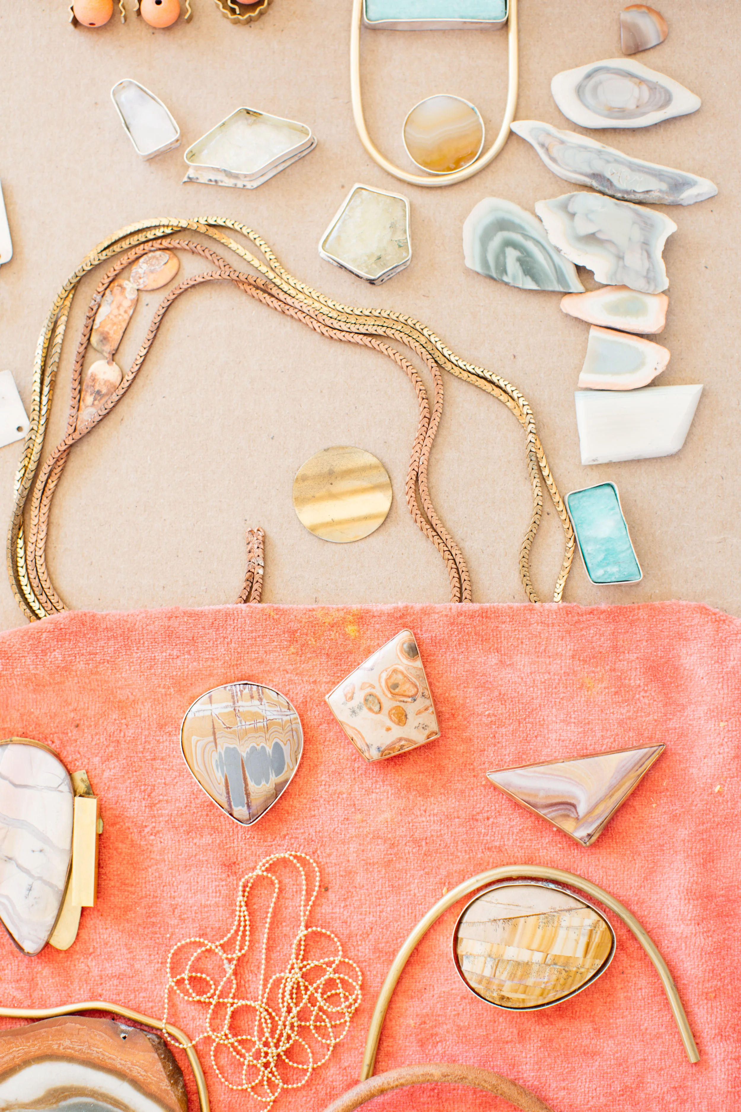 These pieces consume the time, thought, energy and one-of-a-kind creative talent of Bri Mcgrew. She is the owner and craftswoman behind The Universe Conspires. She waits until the light is just right in her studio, she lays pieces out and moves them around, she solders them together and when you wear them, everything looks prettier. They're statement pieces and they're a little bit spendy but they're worth every penny. Ladyfingers Letterpress (for all of the winning) is her sole retailer right now. Image courtesy of The Locals Bureau. 